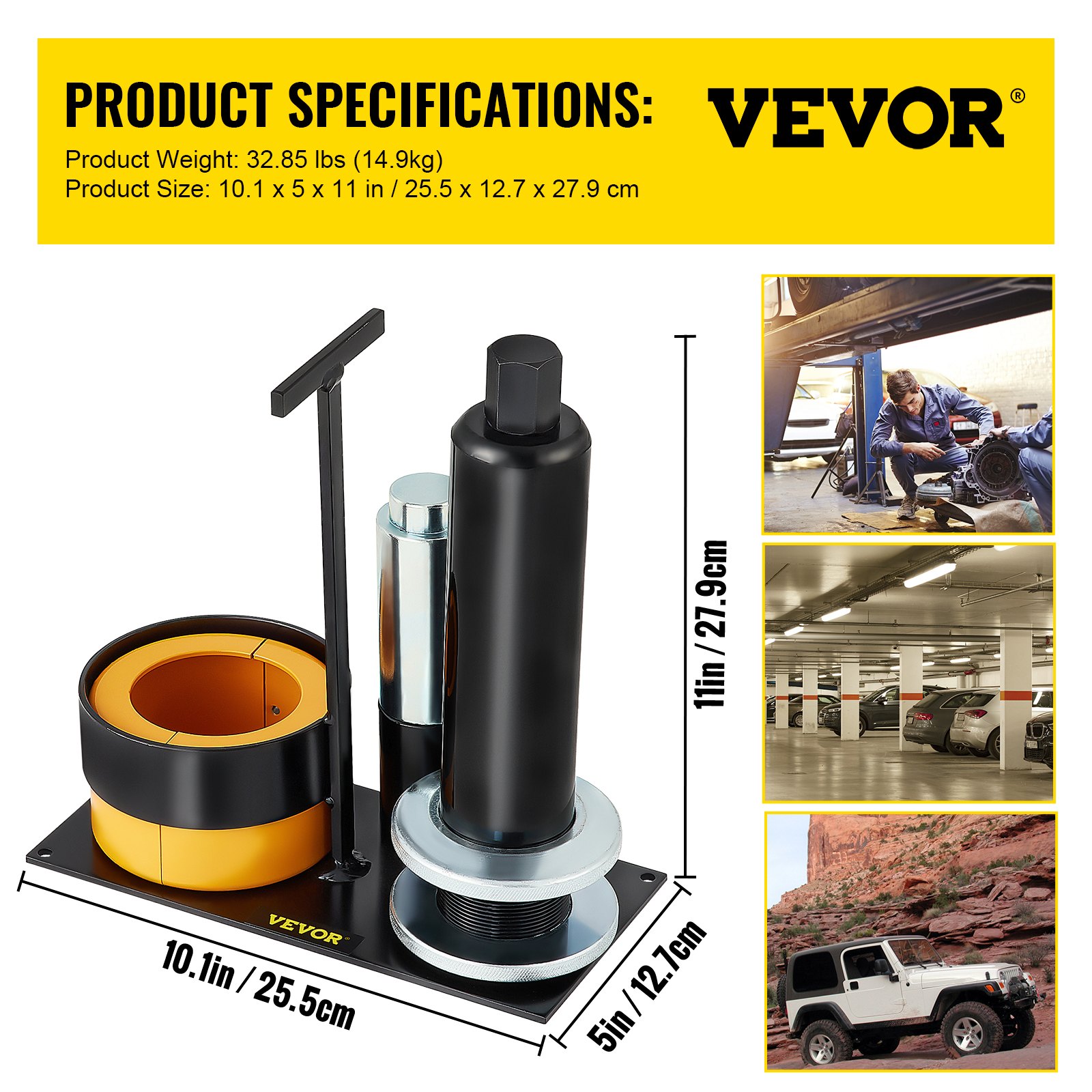 VEVOR Carrier & Pinion Bearing Puller, Compatible with Dana 30, 40, 60