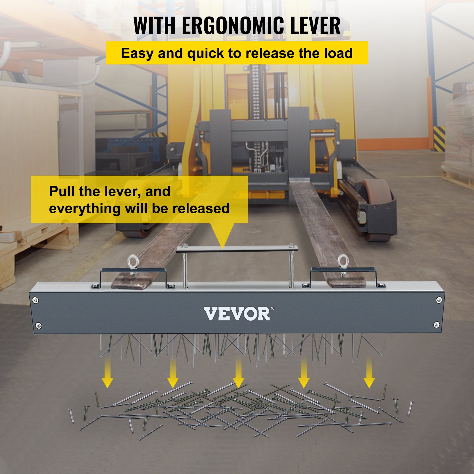 VEVOR Hanging Sweeper 48 inch Sweeper 67 LBS