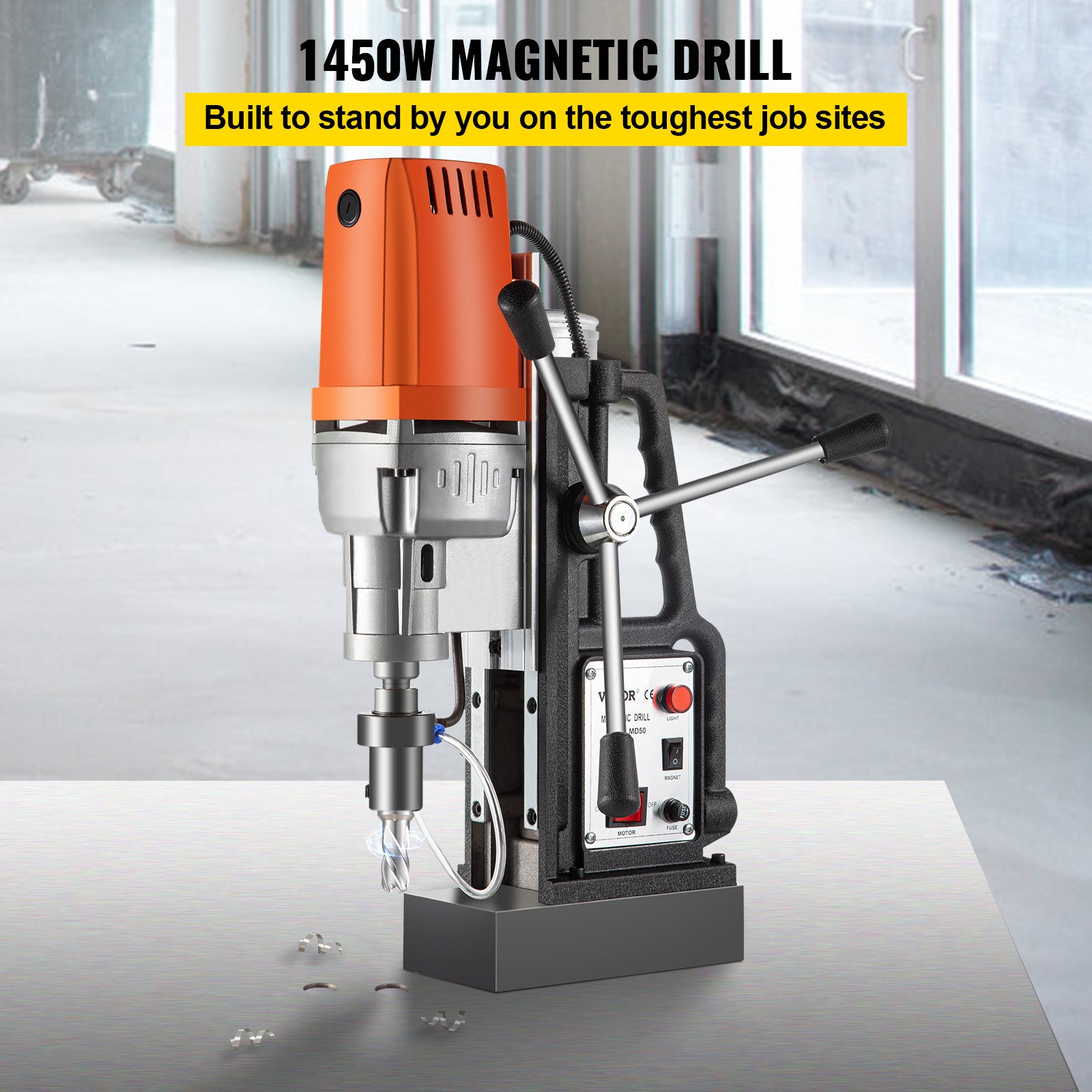 VEVOR Drill 1680W Drill Press with 2 Inch Boring