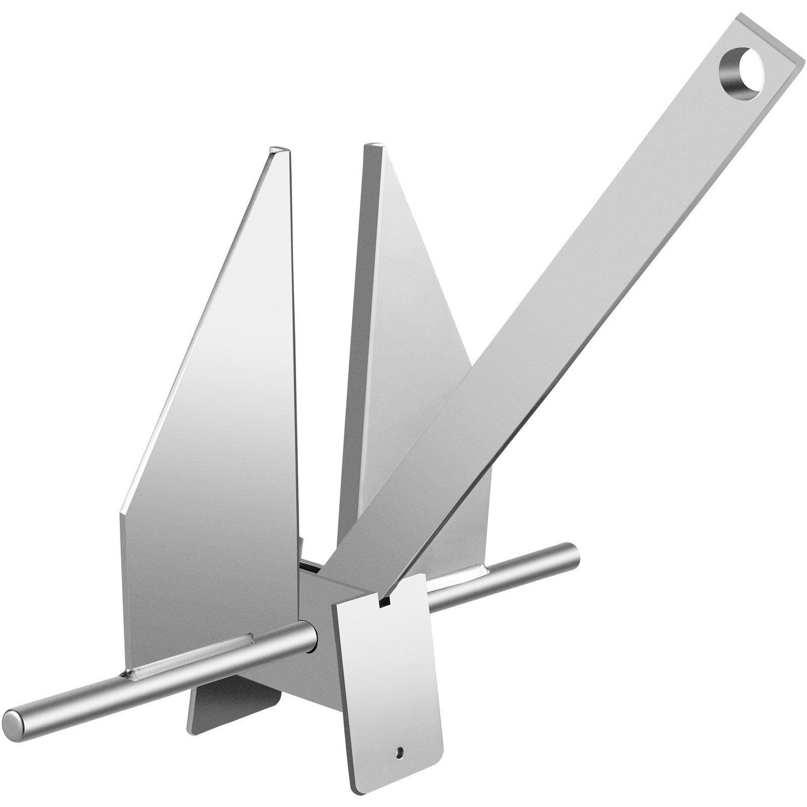 VEVOR Boat Anchor Kit 8.5 lb Fluke Style Anchor, Hot Dipped Galvanized