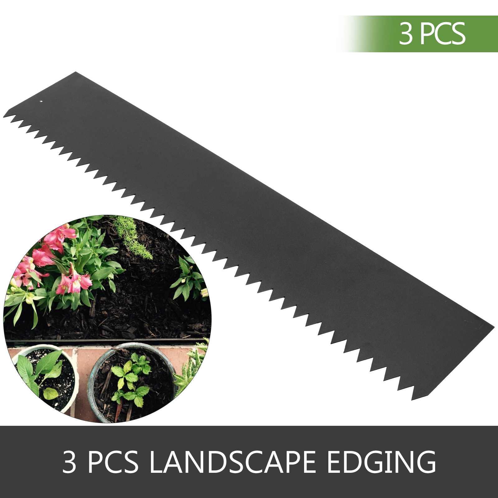 Steel Landscape Edging Steel Edging For Landscaping 3pcs 40 x 6 Inch
