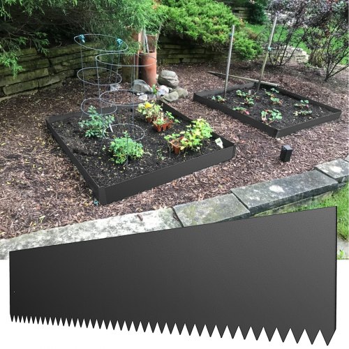 Metal flower clearance bed edging