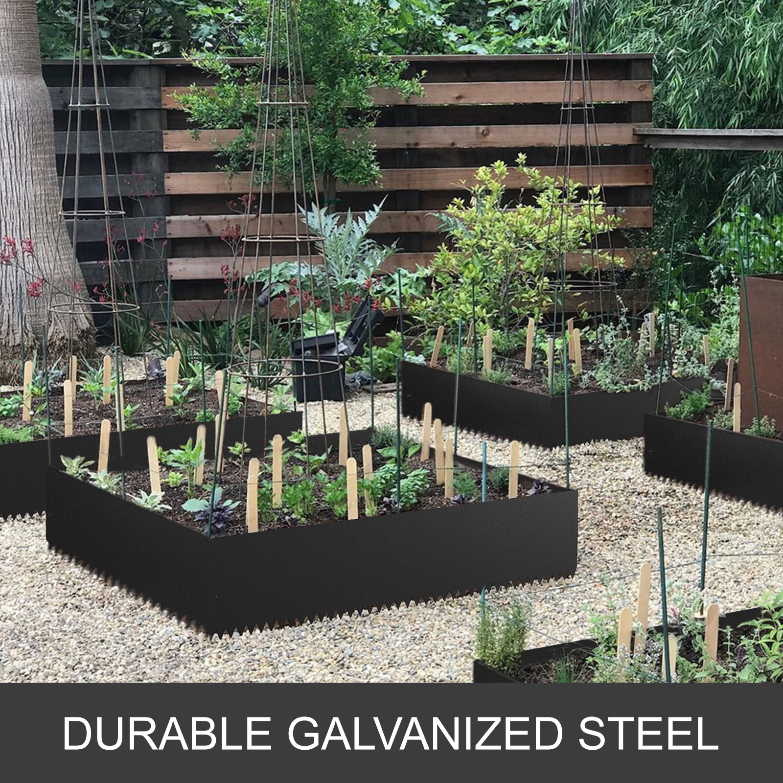 Steel Landscape Edging Steel Edging For Landscaping 6pcs 40 x 8 Inch