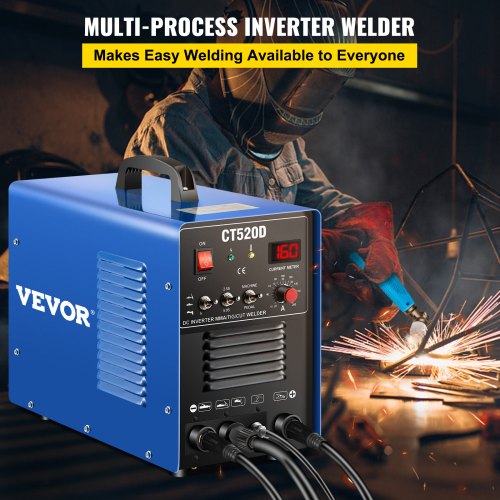 CT520D Plasma Cutter/TIG/Stick 3in1 Combo Welder 50A/200A 110/220V