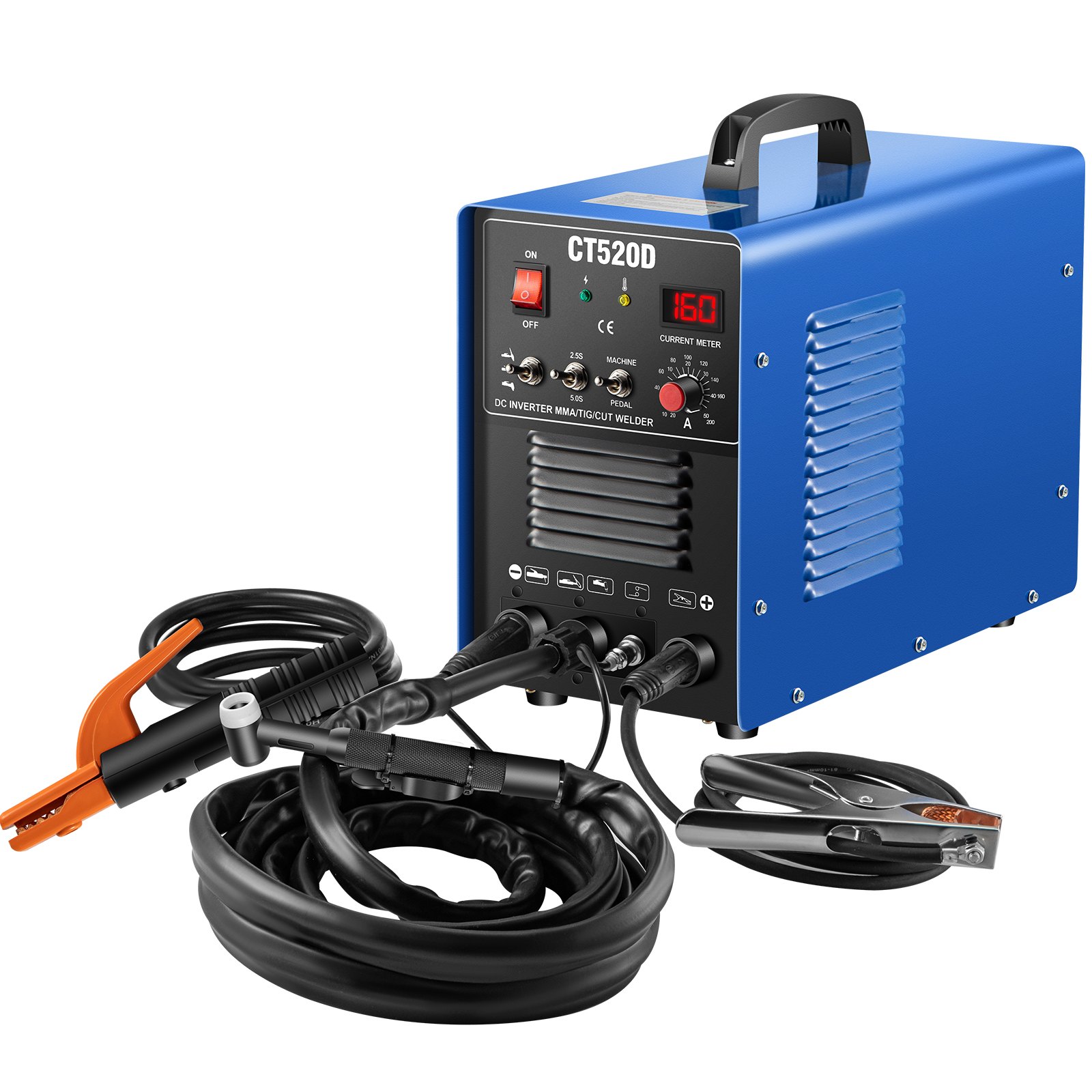 CT520D Plasma Cutter/TIG/Stick 3in1 Combo Welder 50A/200A 110/220V