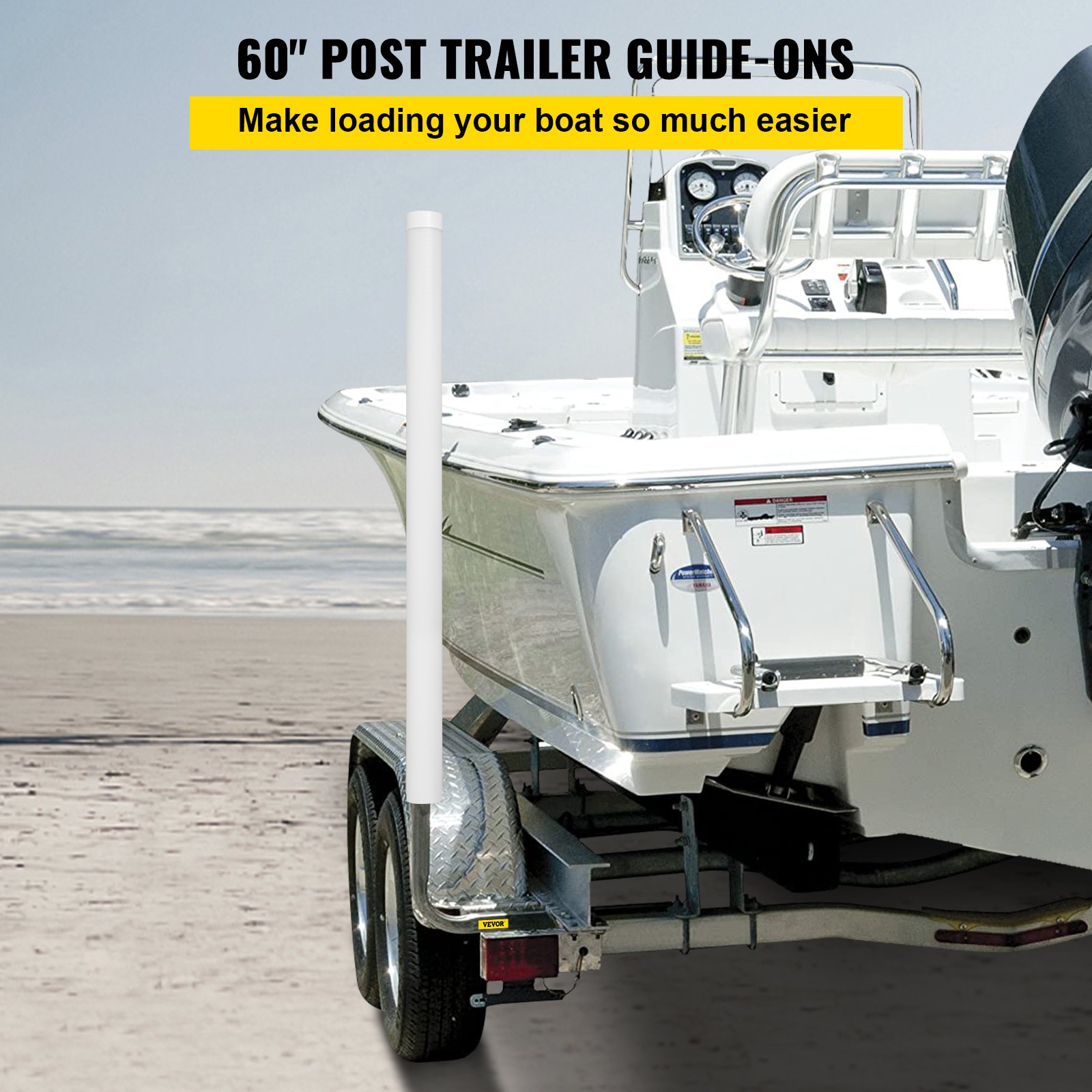 VEVOR Boat Trailer Guideon 60" Trailer Post Guide on for Ski Boat