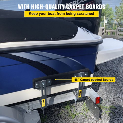 VEVOR Boat Trailer Guideons, 48", 2PCS Rustproof Steel Trailer Guide