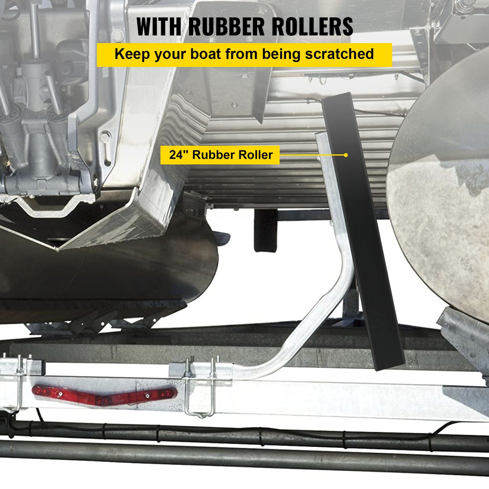 VEVOR Boat Trailer Guideon 24" Cshaped Trailer Guide on w/Carpet