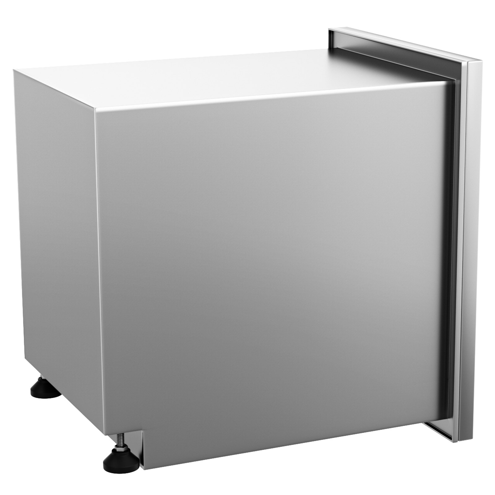 VEVOR Pull Out Trash Drawer 17.7x22.8 Inch Raised Style Trash Bin with PullOut Tray Stainless