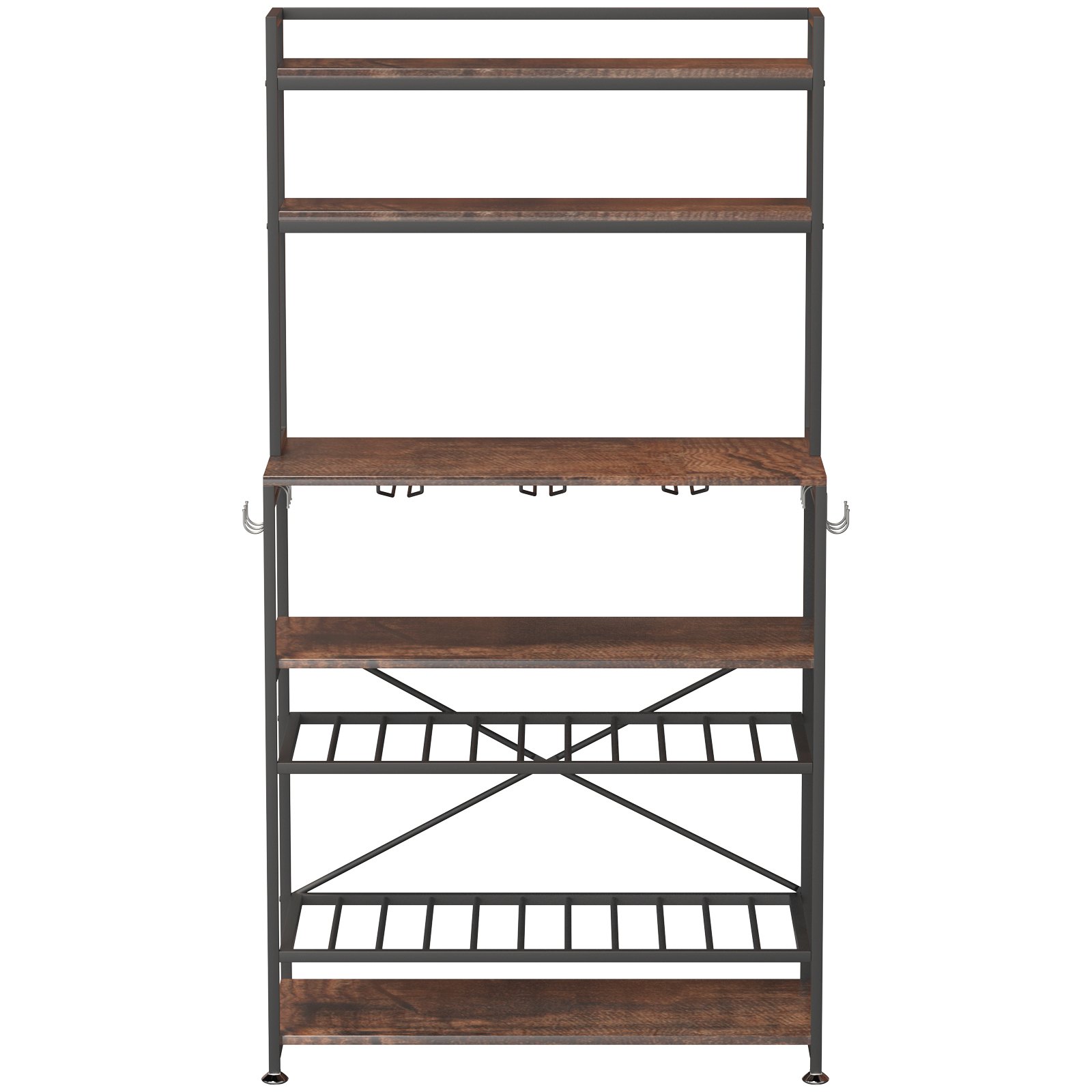 VEVOR Kitchen Baker's Rack, Coffee Bar, 6Tier Microwave Oven Stand