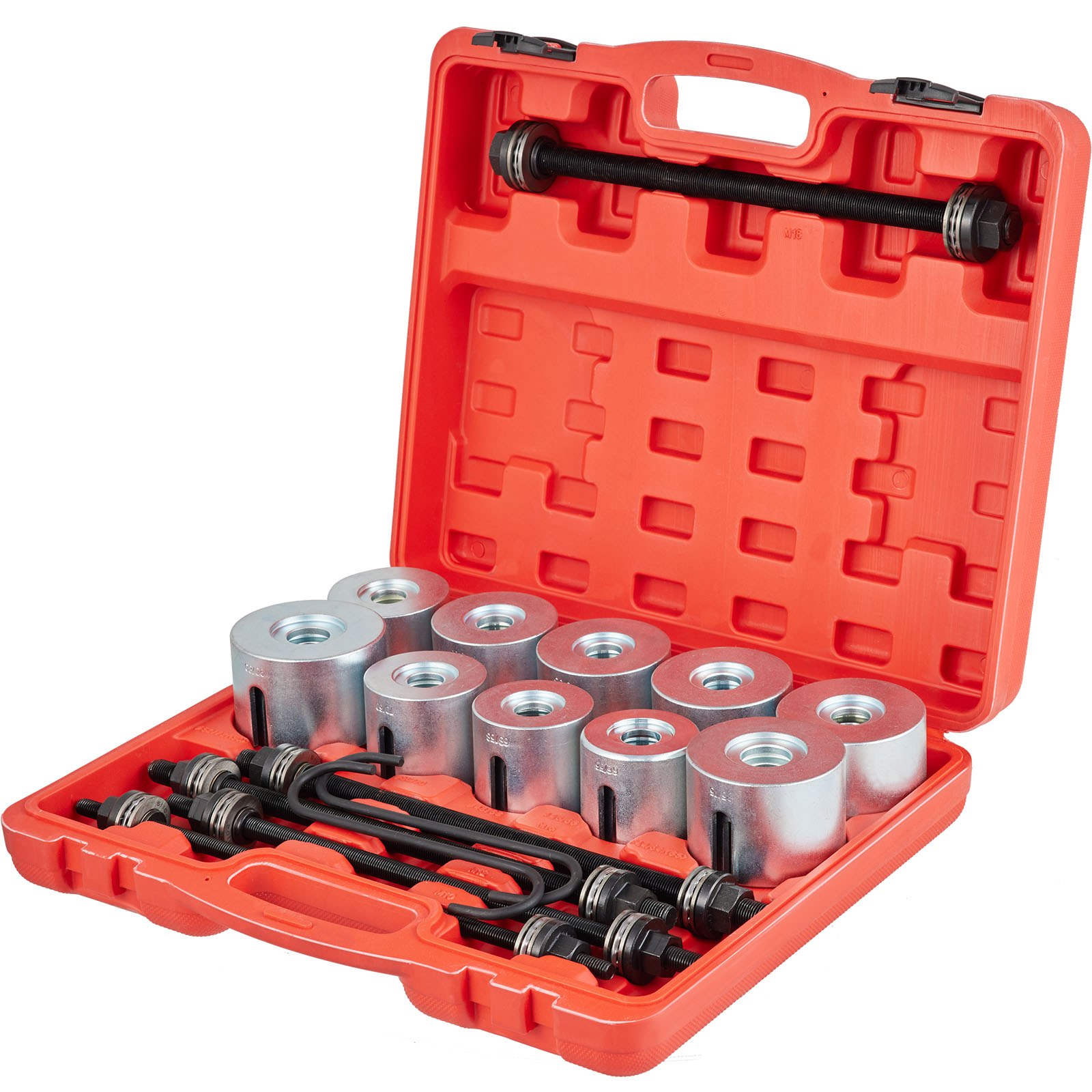 VEVOR VEVOR Press and Pull Sleeve Kit Bush Bearing Removal Kit 27PCS 45 Steel & Case VEVOR AU