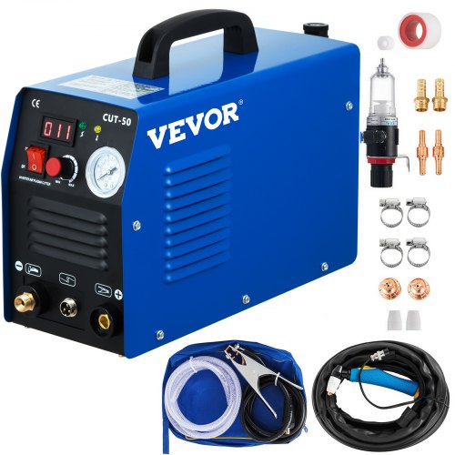 VEVOR Plasma Cutter, CUT50 Air Inverter Plasma Cutter, 50A Plasma Cutting Machine, Max Cutting