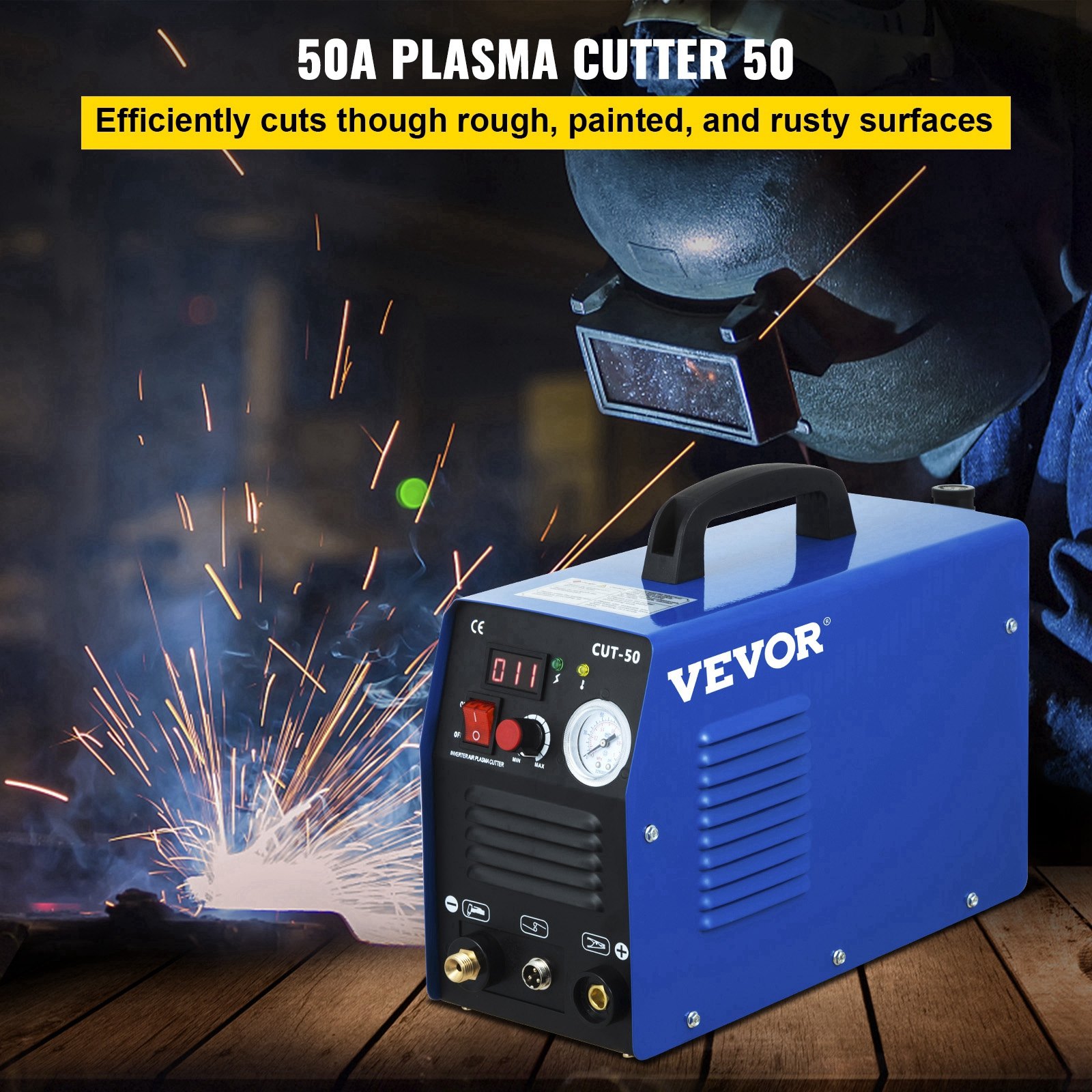 VEVOR Plasma Cutter, CUT50 Air Inverter Plasma Cutter, 50A Plasma