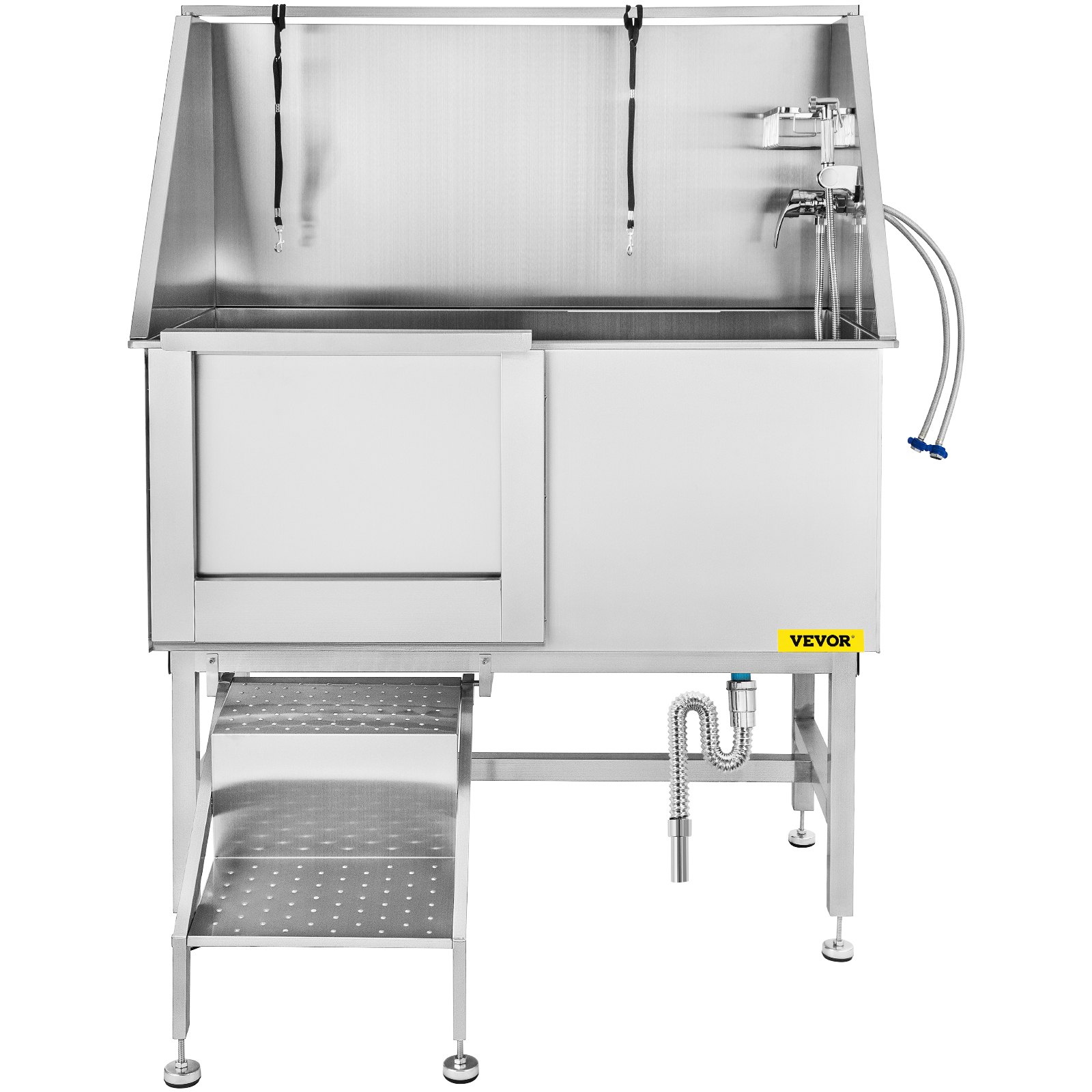 VEVOR VEVOR 50inch Dog Grooming Tub Baths Dog Grooming Bath Stainless Steel Dog Baths for Large
