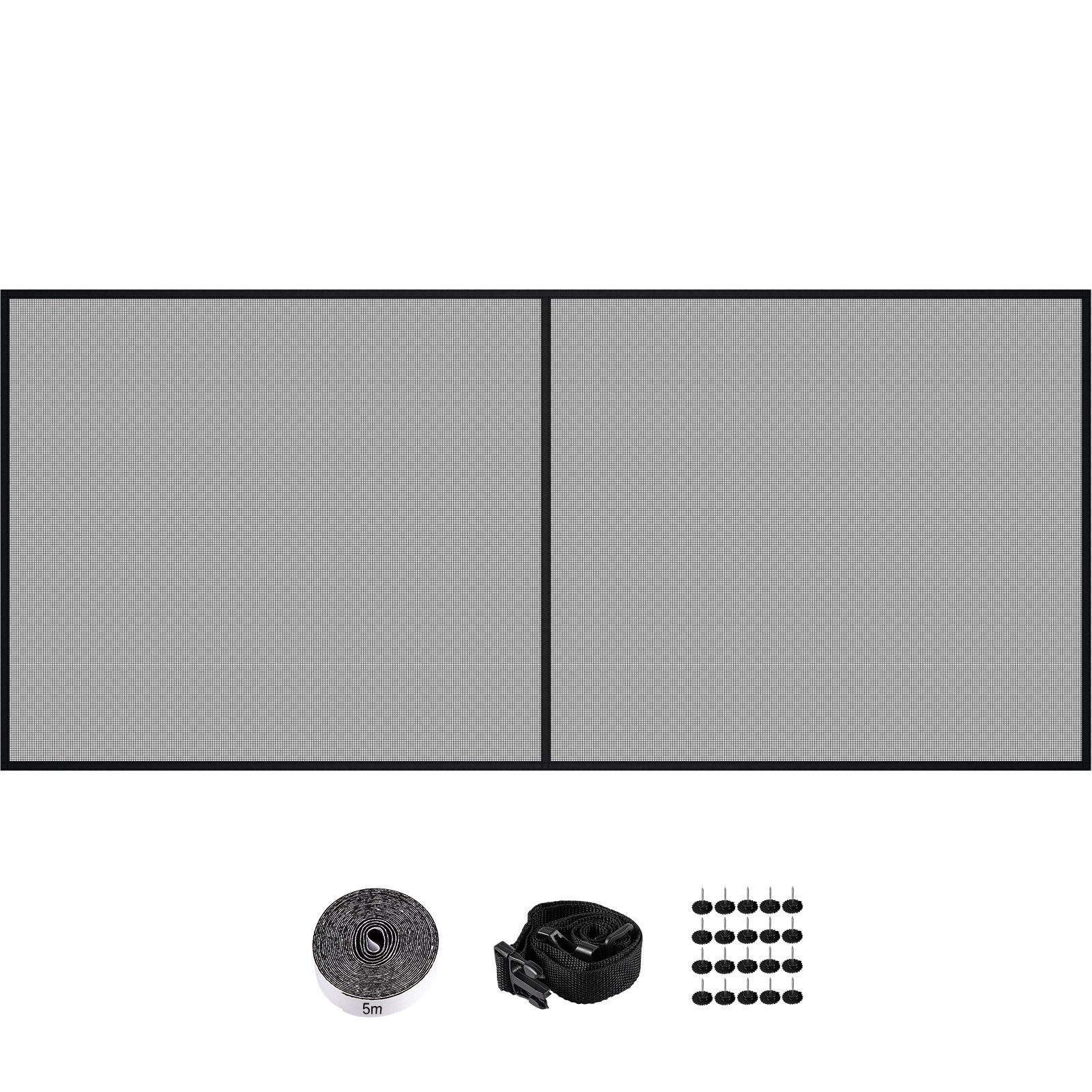 VEVOR Garage Door Screen Garage Net 16x7 ft for 2 Car Bottom HeavyDuty VEVOR US