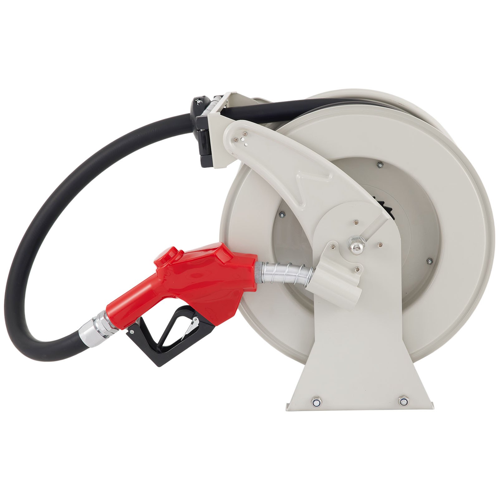 VEVOR Fuel Hose Reel, 1" x 50' Extra Long Retractable Diesel Hose Reel, Heavyduty Steel