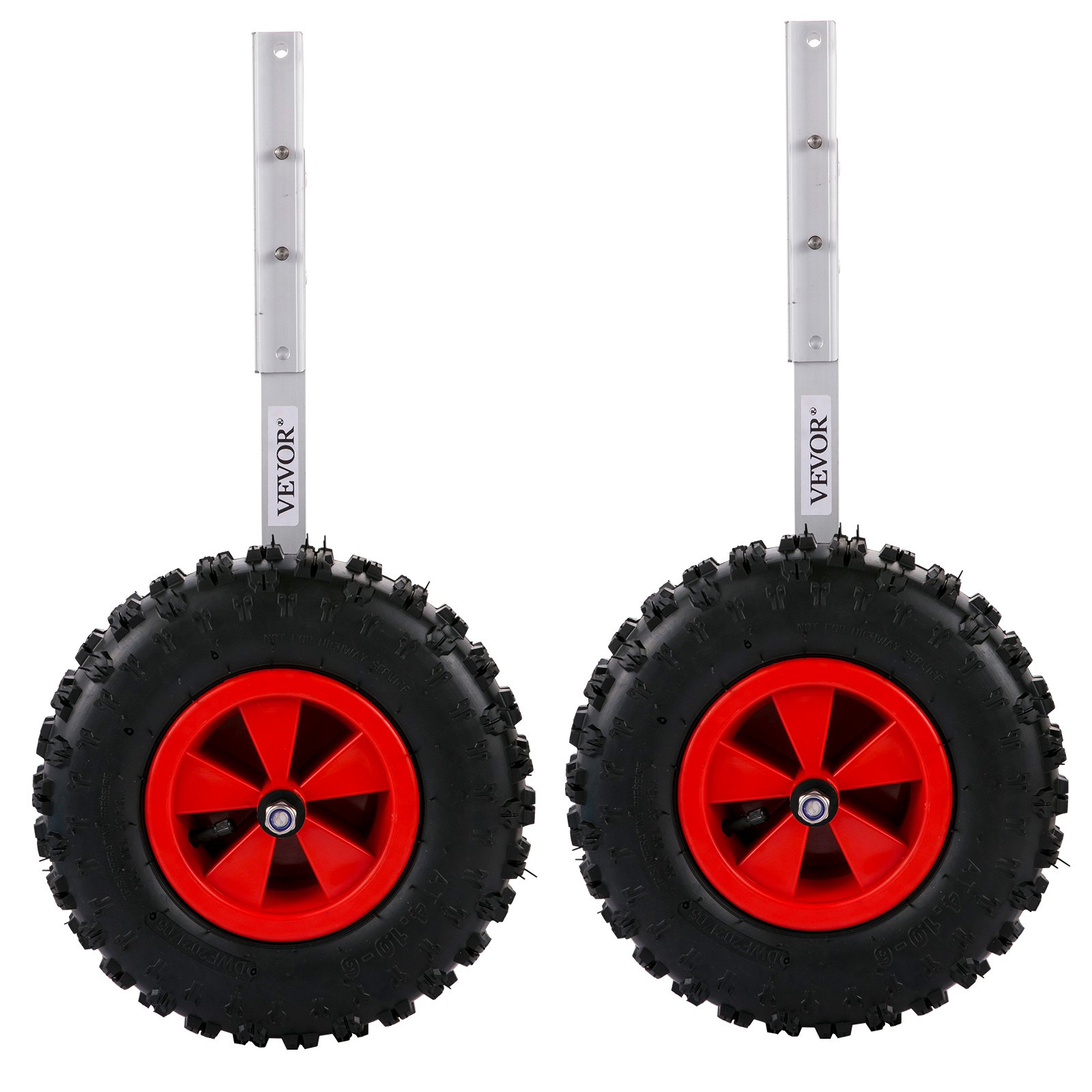 CHEINAUTO 600LBS Boat Launching Wheels Boat Transom Launching Wheel With 15 Inch Wheels Set For Inflatable Boat Aluminum Boat
