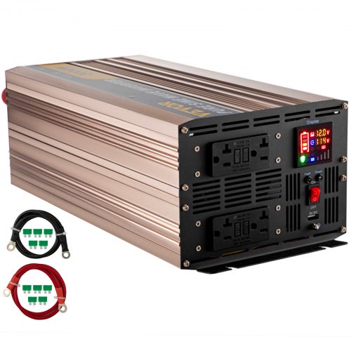 VEVOR Pure Sine Wave Inverter, 3000 Watt Power Inverter, DC 12V to AC