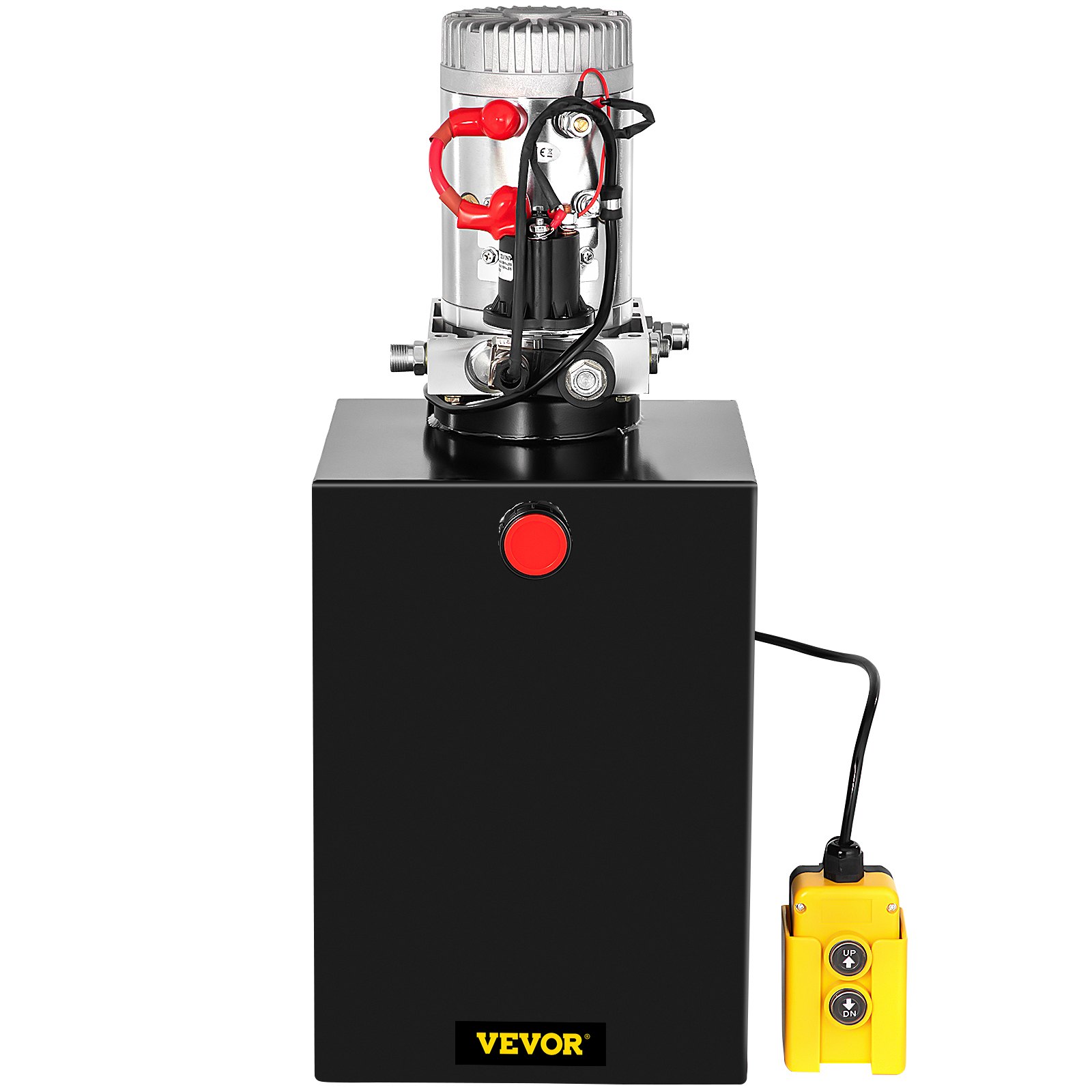 VEVOR 20 Quart Hydraulic Pump Single Acting Hydraulic Dump Trailer Pump ...