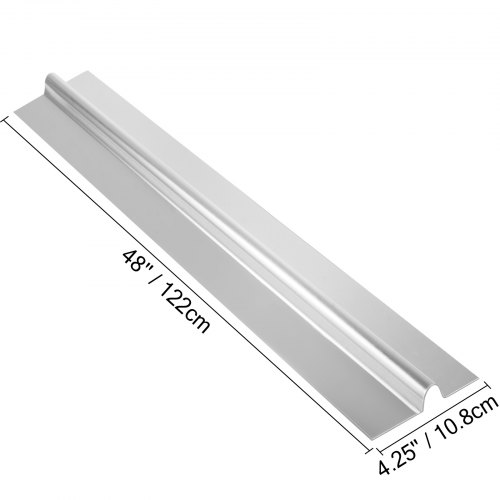 100 4' Aluminum Radiant Floor Heat Transfer Plates For 1/2" Pex