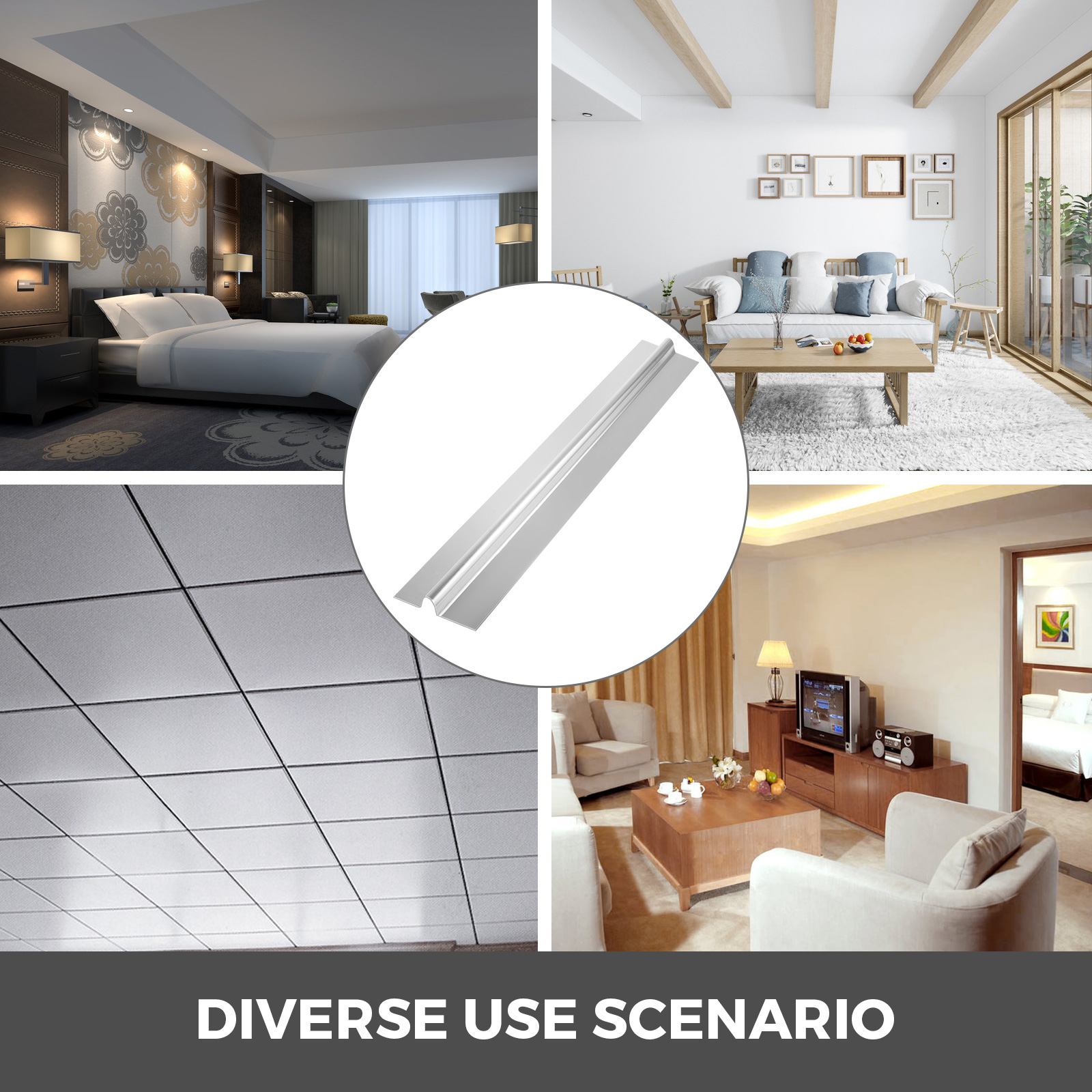 100 4' Aluminum Radiant Floor Heat Transfer Plates For 1/2" Pex