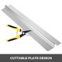 300-Pack 2-Foot Aluminum Radiant Floor Heat Transfer Plates For 1/2" PEX Tubing - Made In USA