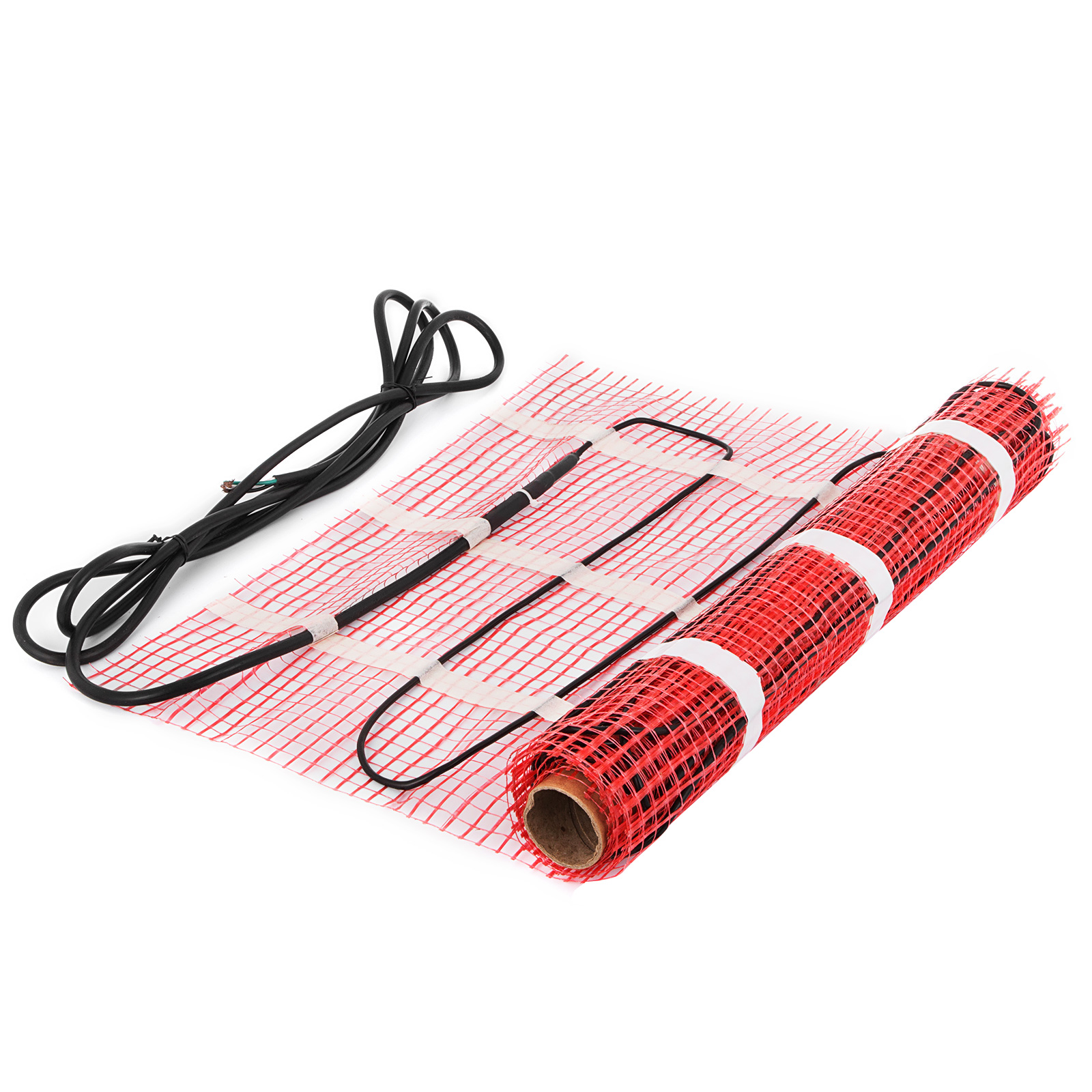 90 Sqft Electric Tile Radiant Warm Floor Heating Mat Kit Hotel Settable ...