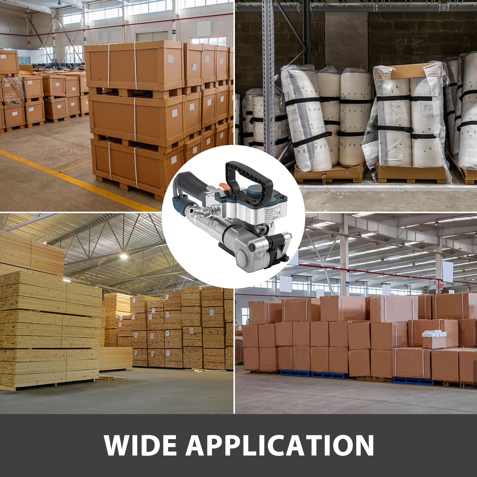 VEVOR B19 Pneumatic Strapping Tool Hand Held Strapping Machine with