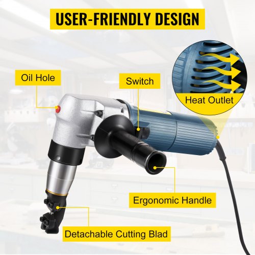 VEVOR Electric Metal Nibbler 625W Nibbler Metal Cutter 1000RPM High