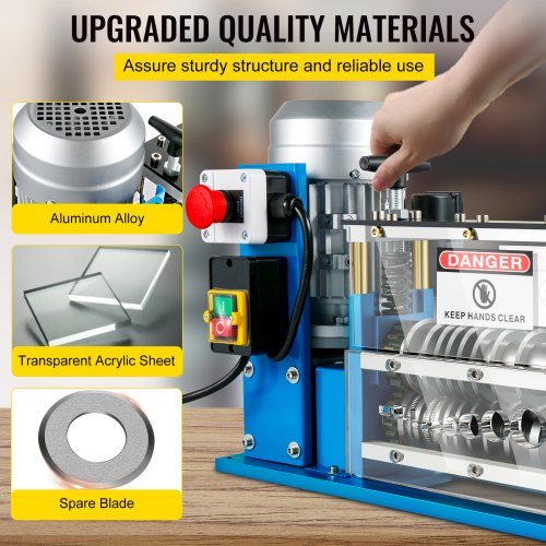 VEVOR Cable Wire Stripping Machine 0.06 inch 1.5 inch,Portable Powered