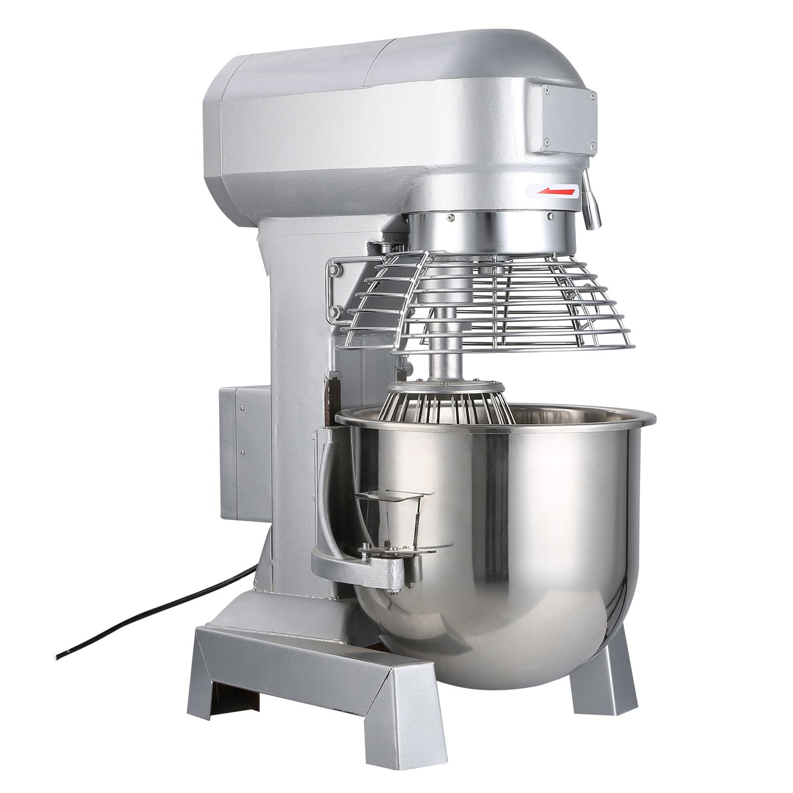 VEVOR Commercial Food Mixer 15Qt 600W 3 Speeds Adjustable 110/178/390 RPM Heavy Duty 110V with