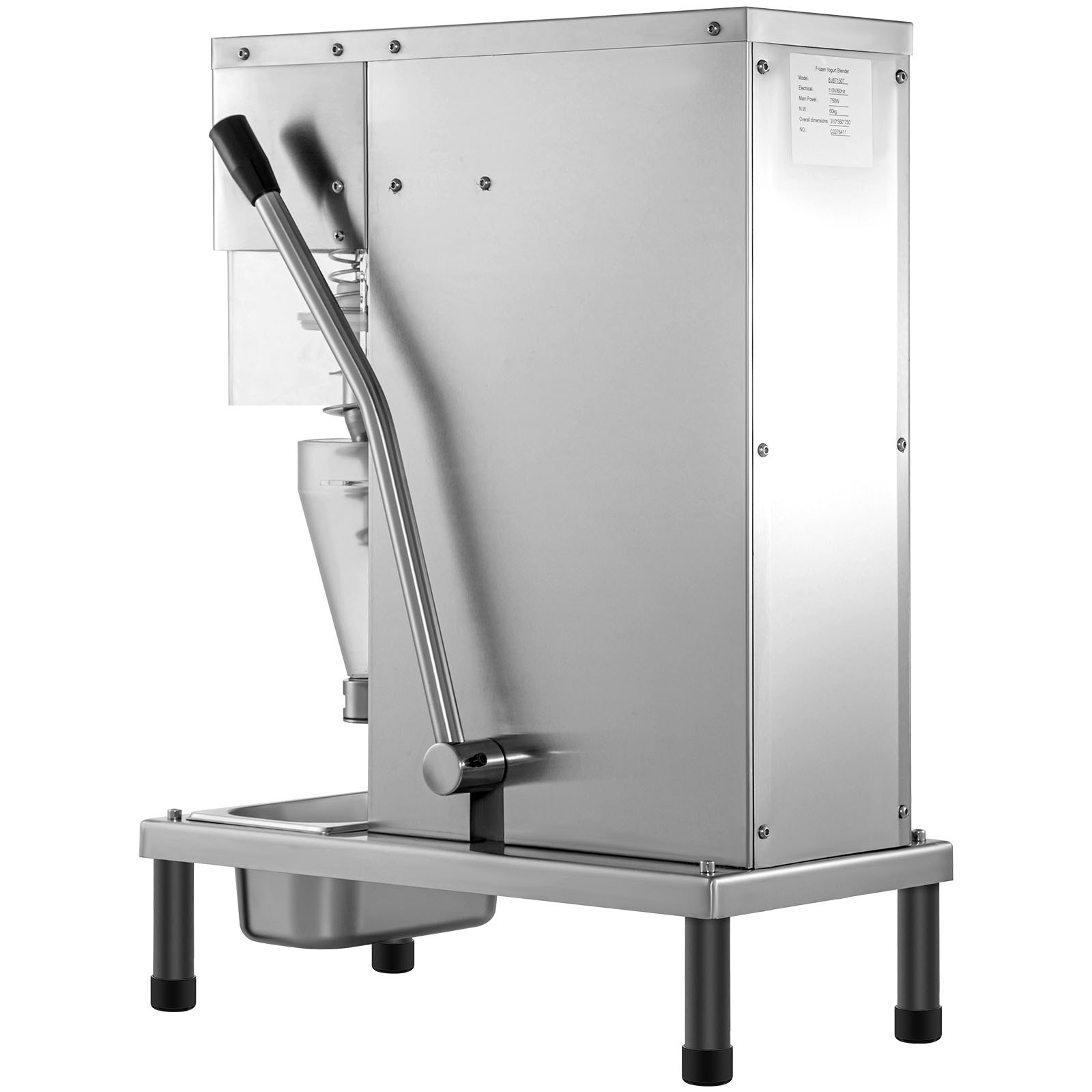 VEVOR 110V Frozen Yogurt Blending Machine 750W, Yogurt Milkshake Ice