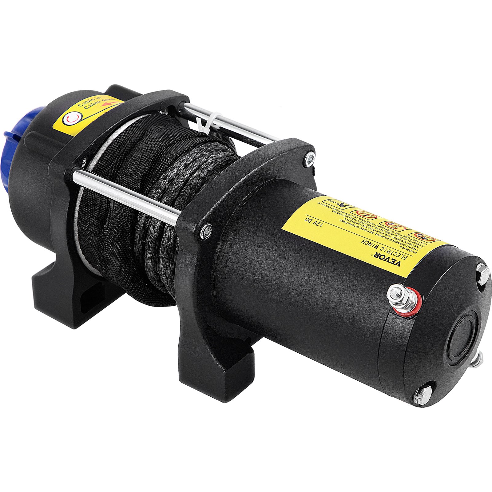 Electric Boat Motor VEVOR Electric Winch ATV UTV 4500 Lb Synthetic