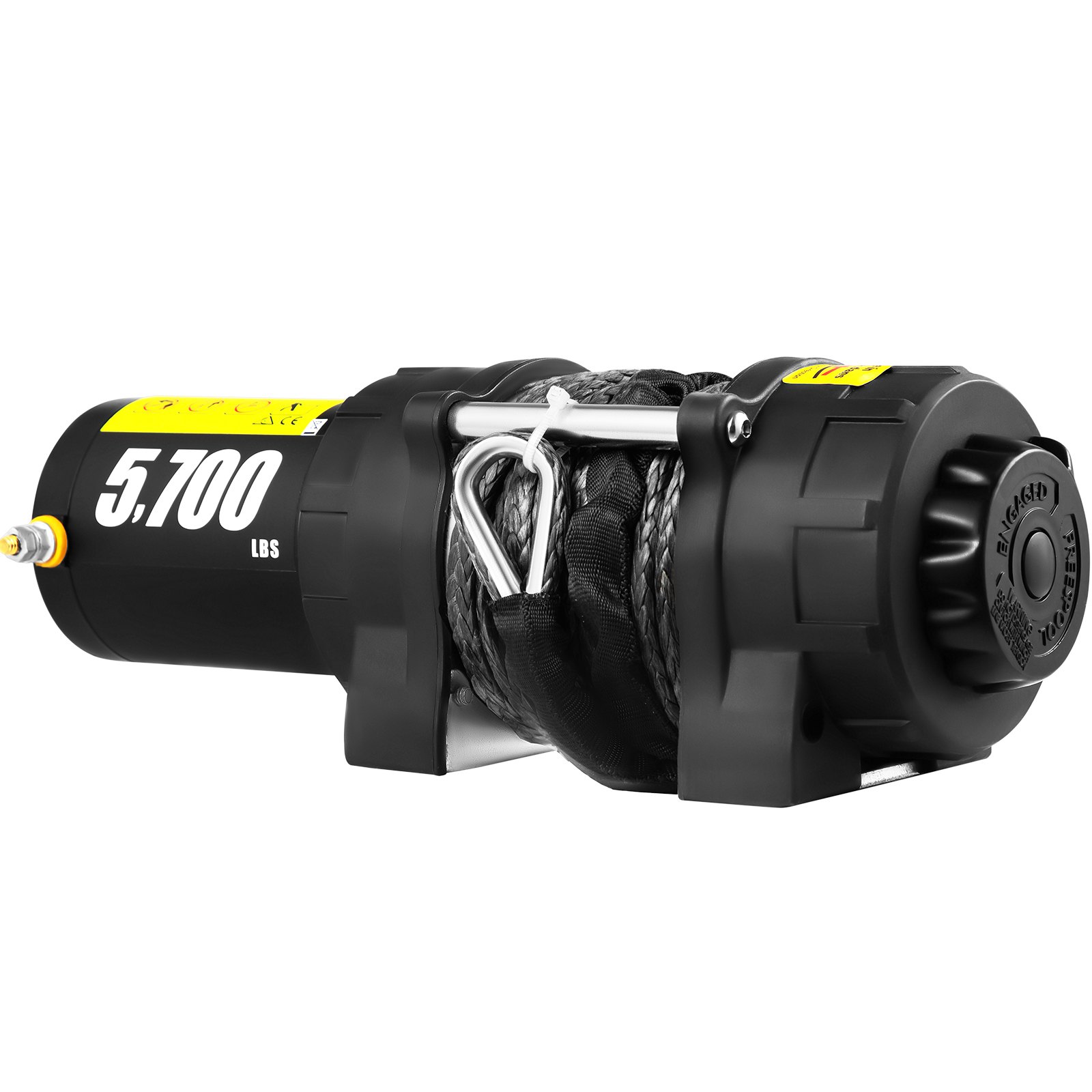 VEVOR Electric Winch Truck Winch 12V 5700 LBS Synthetic Rope ATV Winch Off Road VEVOR CA