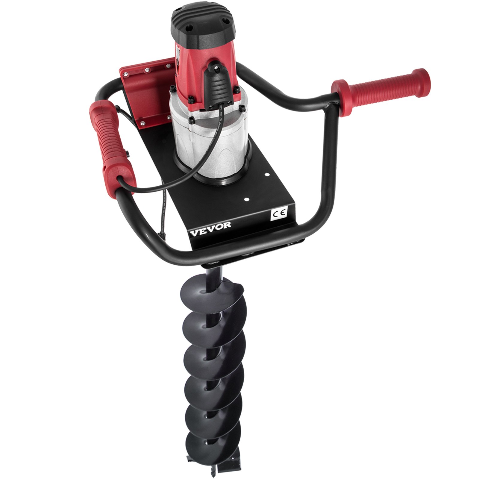 VEVOR Electric Post Hole Digger, 1500 W 1.6 HP Electric Auger Powerhead