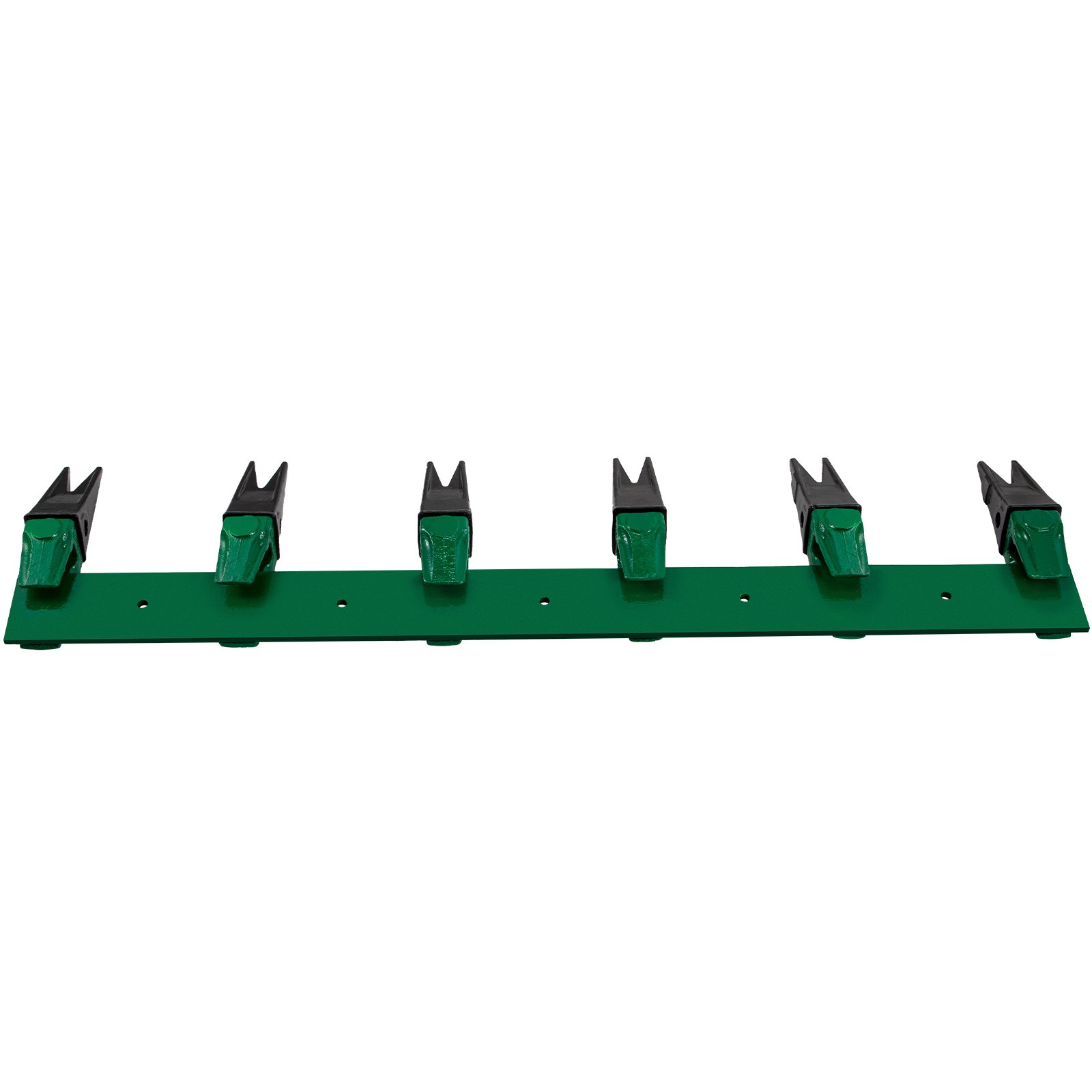 VEVOR Bucket Tooth Bar, 46'' Bolt on Tooth Bar, with 6 Weldon Shanks