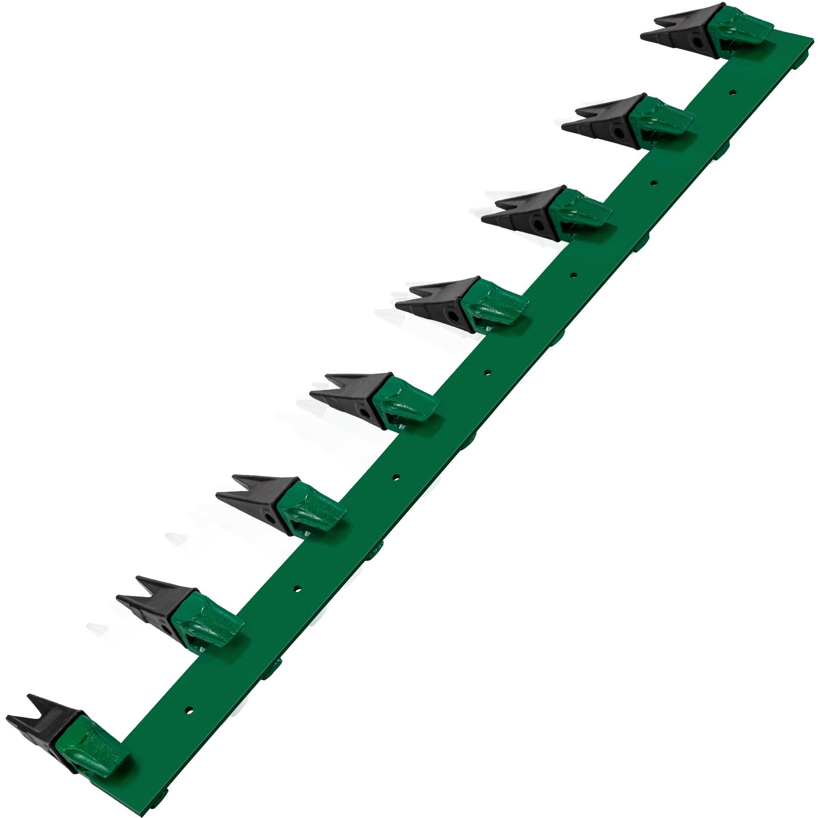 VEVOR Bucket Tooth Bar, 73” Piranha Tooth Bar, 8 Teeth Tractor Tooth