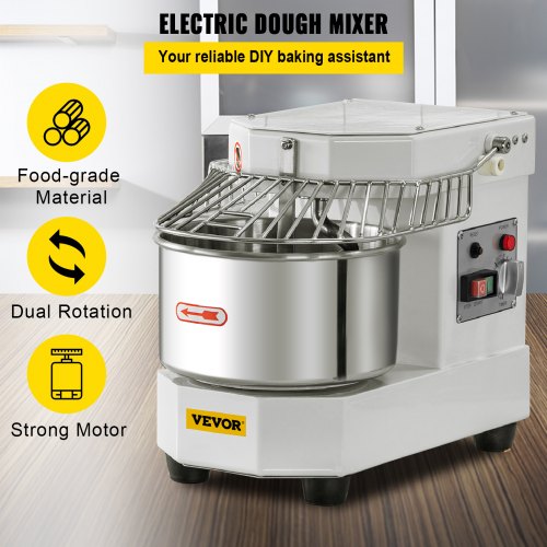 VEVOR VEVOR Spiral Dough Mixer 8L Commercial Food Mixer Electric Mixer