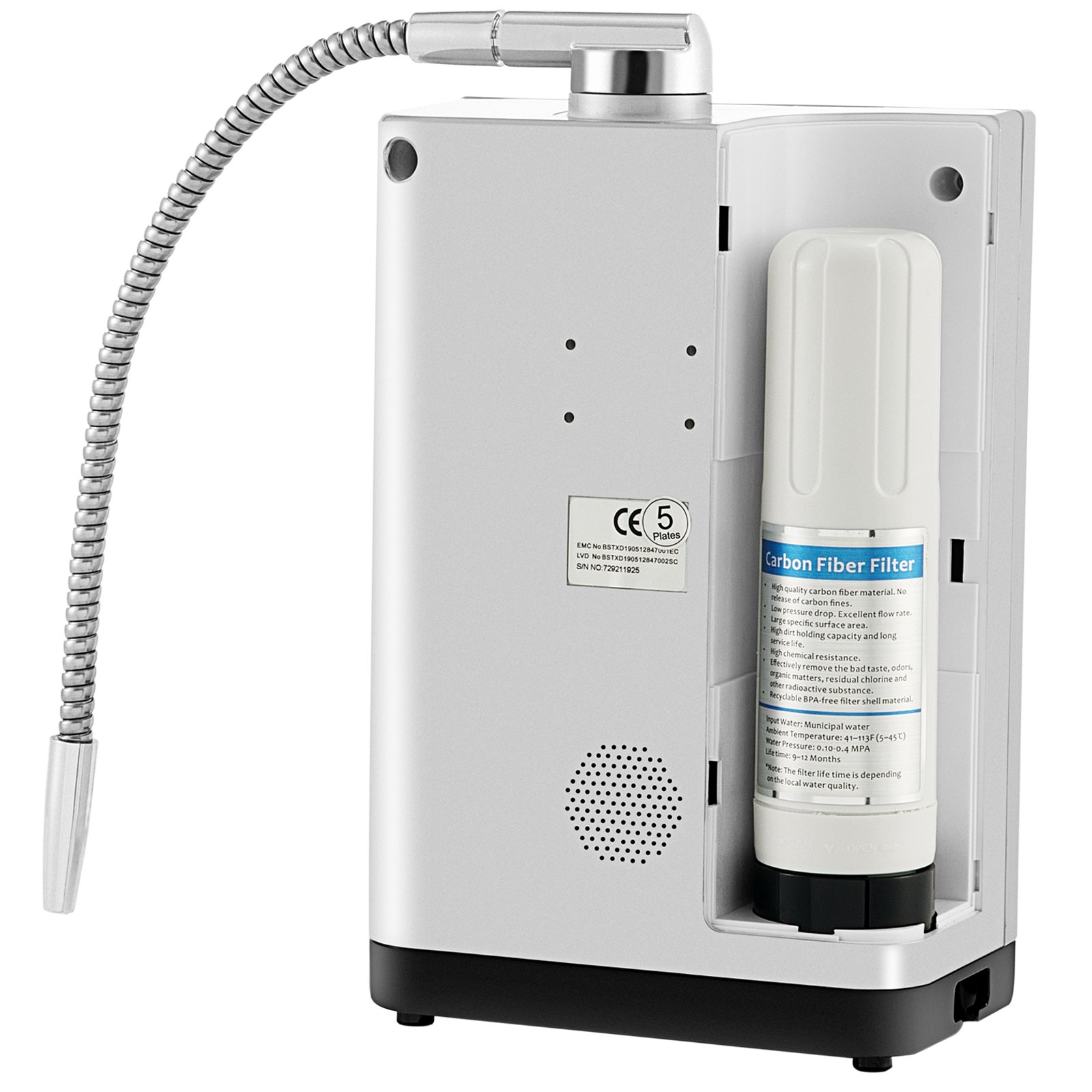 VEVOR Water Ionizer Machine, 7 Water Settings, Alkaline Acid Home