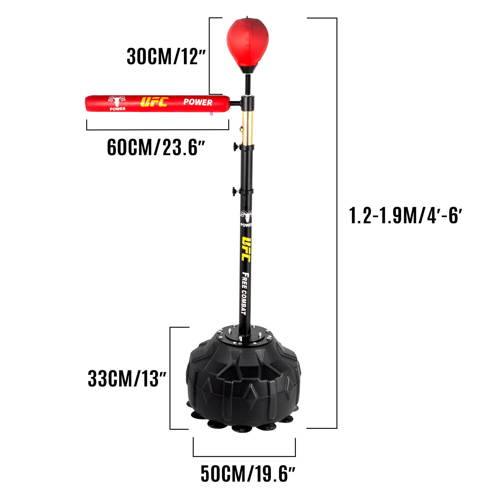 VEVOR Boxing Speed Trainer, Punching Bag Spinning Bar, Training Boxing