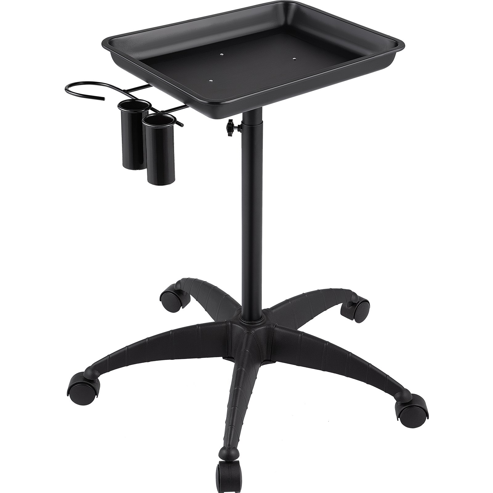 VEVOR Mayo Stand Medical Tray, Height Adjustable Stainless Steel Salon