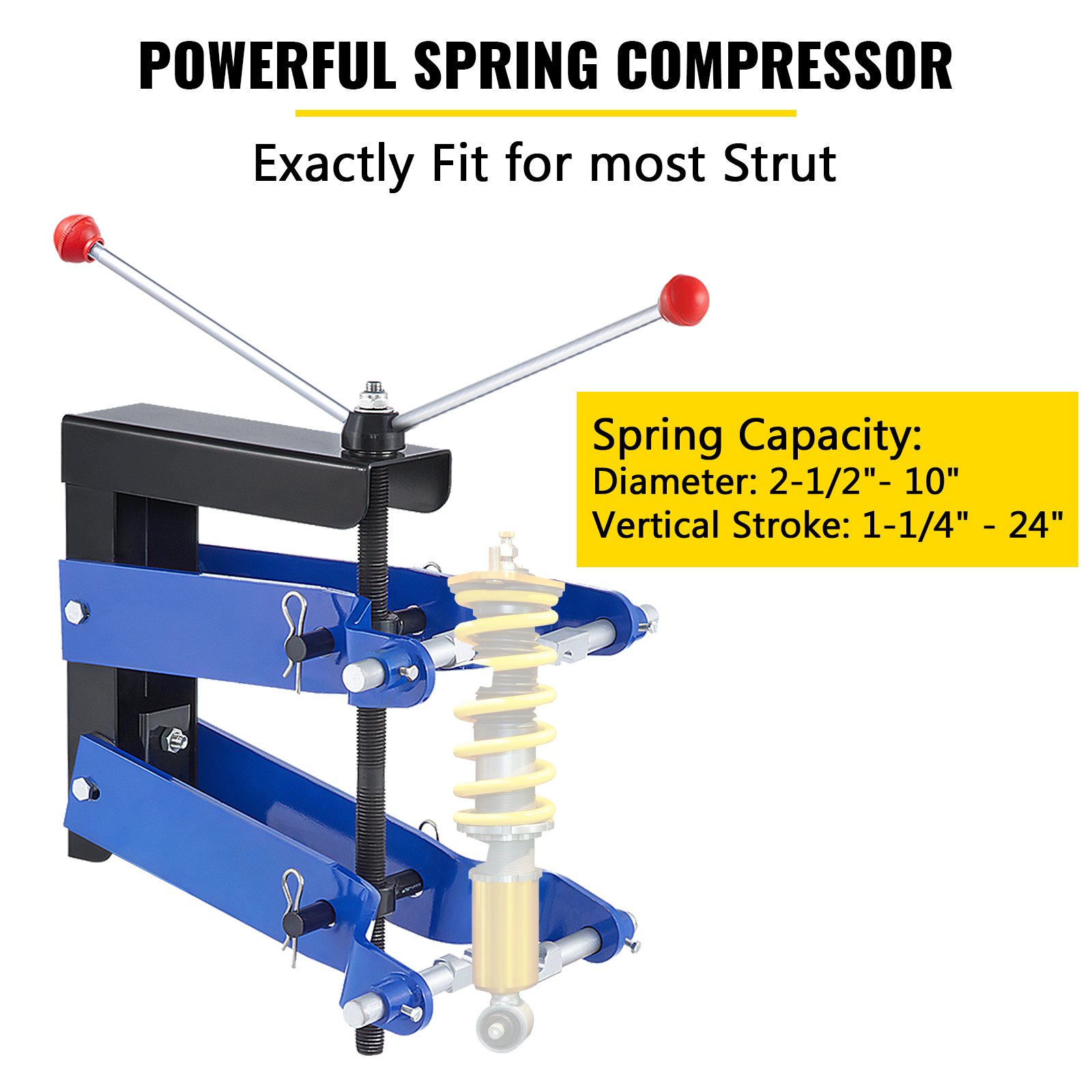 VEVOR Strut Compressor 45 Steel Spring Compressor, Universal Fit Heavy