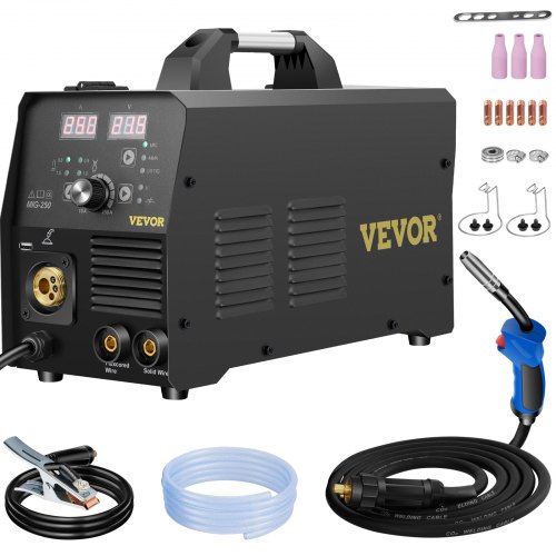 VEVOR 250Amp MIG Welder, Welding Machine 3 in 1, 220V Flux Core/Gas