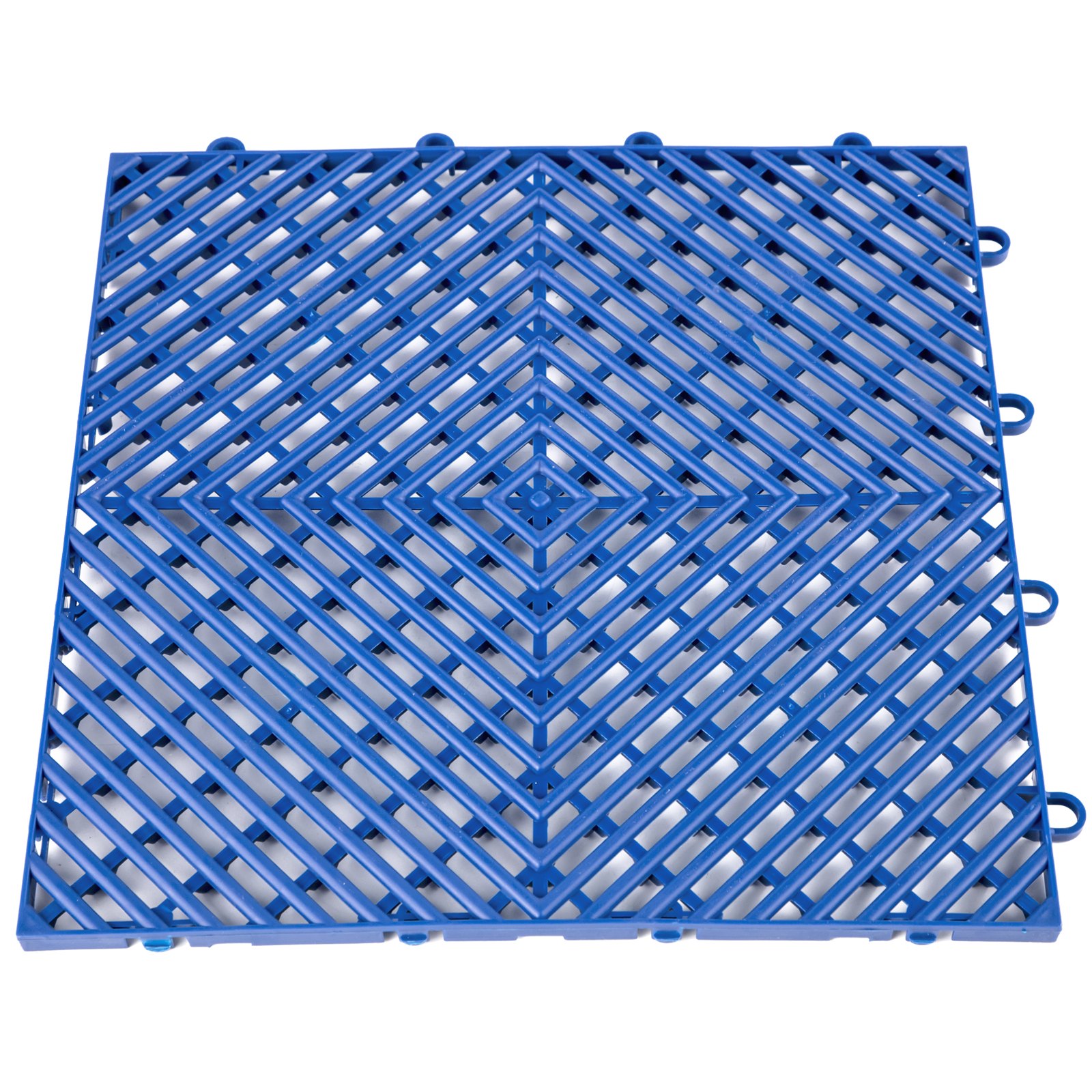 VEVOR Rubber Tiles Interlocking 25 PCS Blue, Drainage Tiles 12x12x0.5