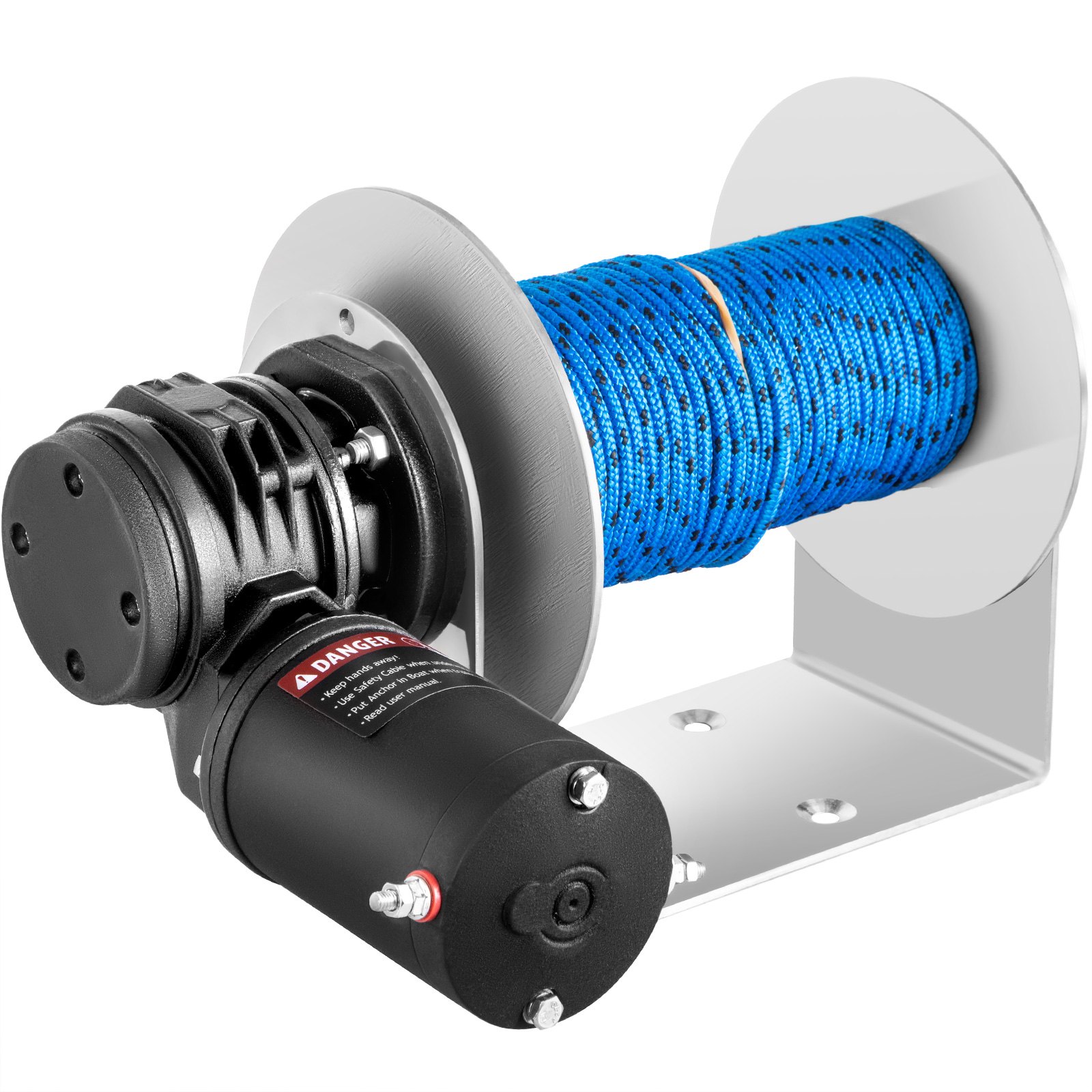VEVOR VEVOR Electric Anchor Winch Drum Winch TW200 2500kg Load 6mmX60M