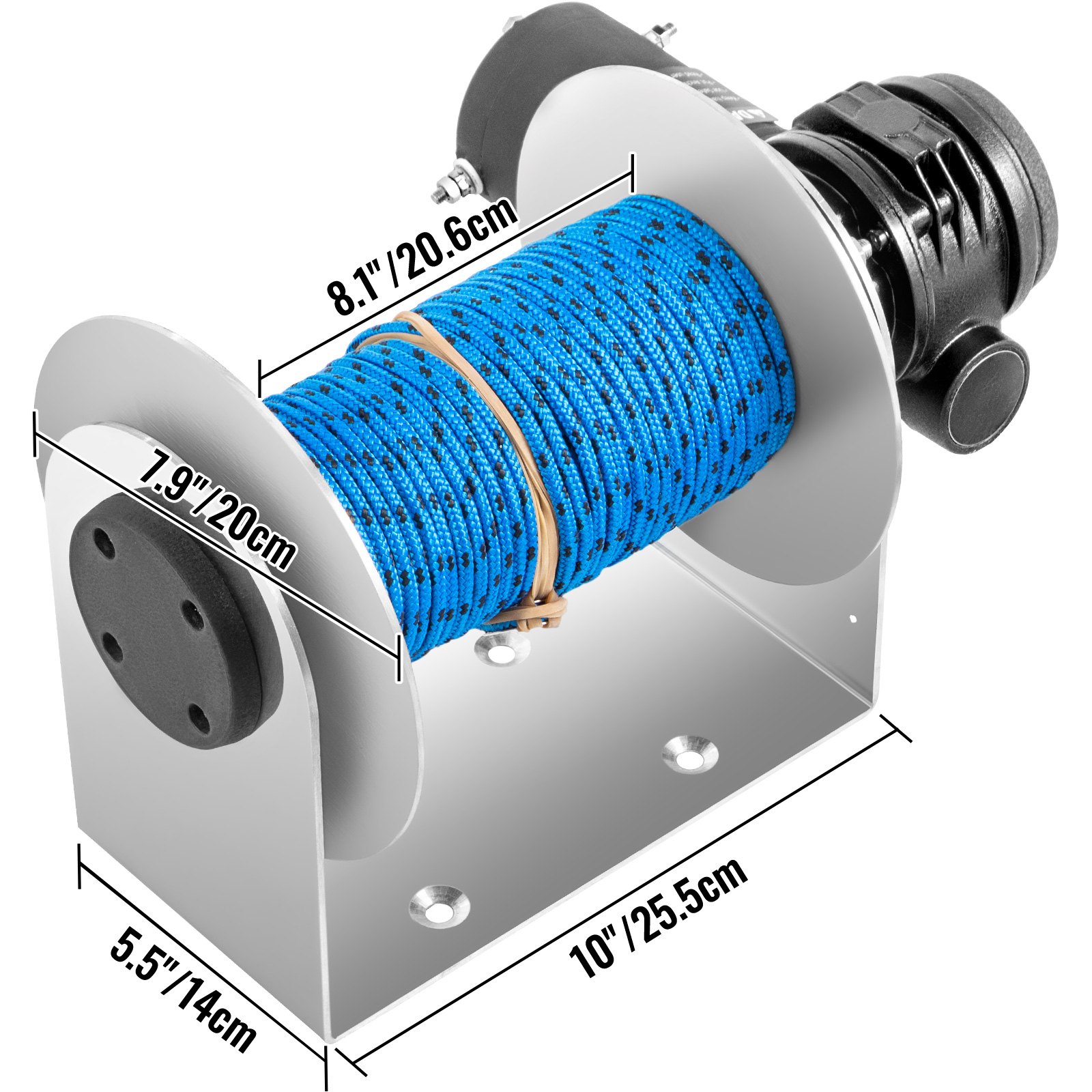 VEVOR VEVOR Electric Anchor Winch Drum Winch TW200 2500kg Load 6mmX60M