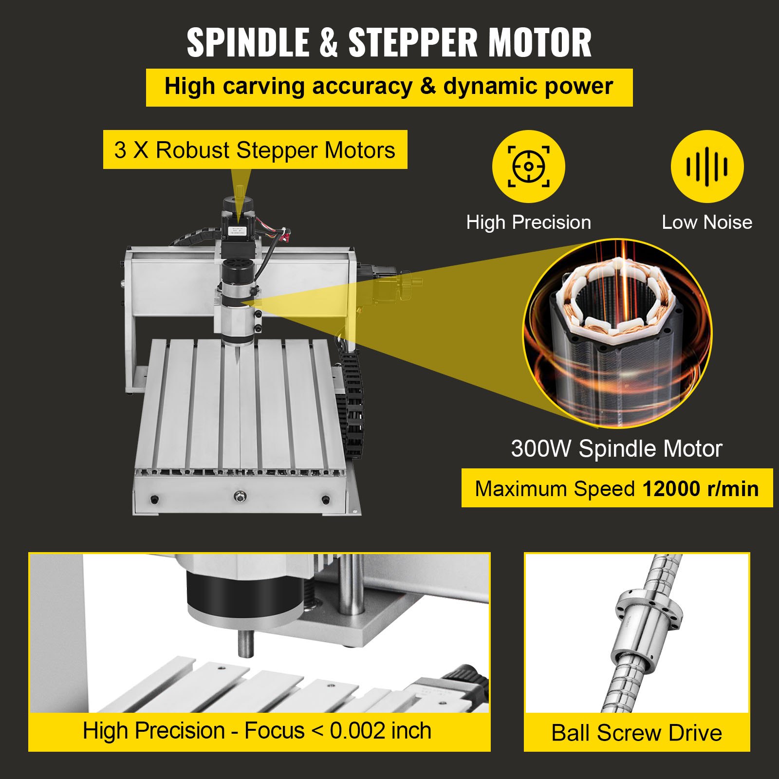 VEVOR CNC Machine 3 Axis CNC Router 3040 CNC Router Engraver Machine ...