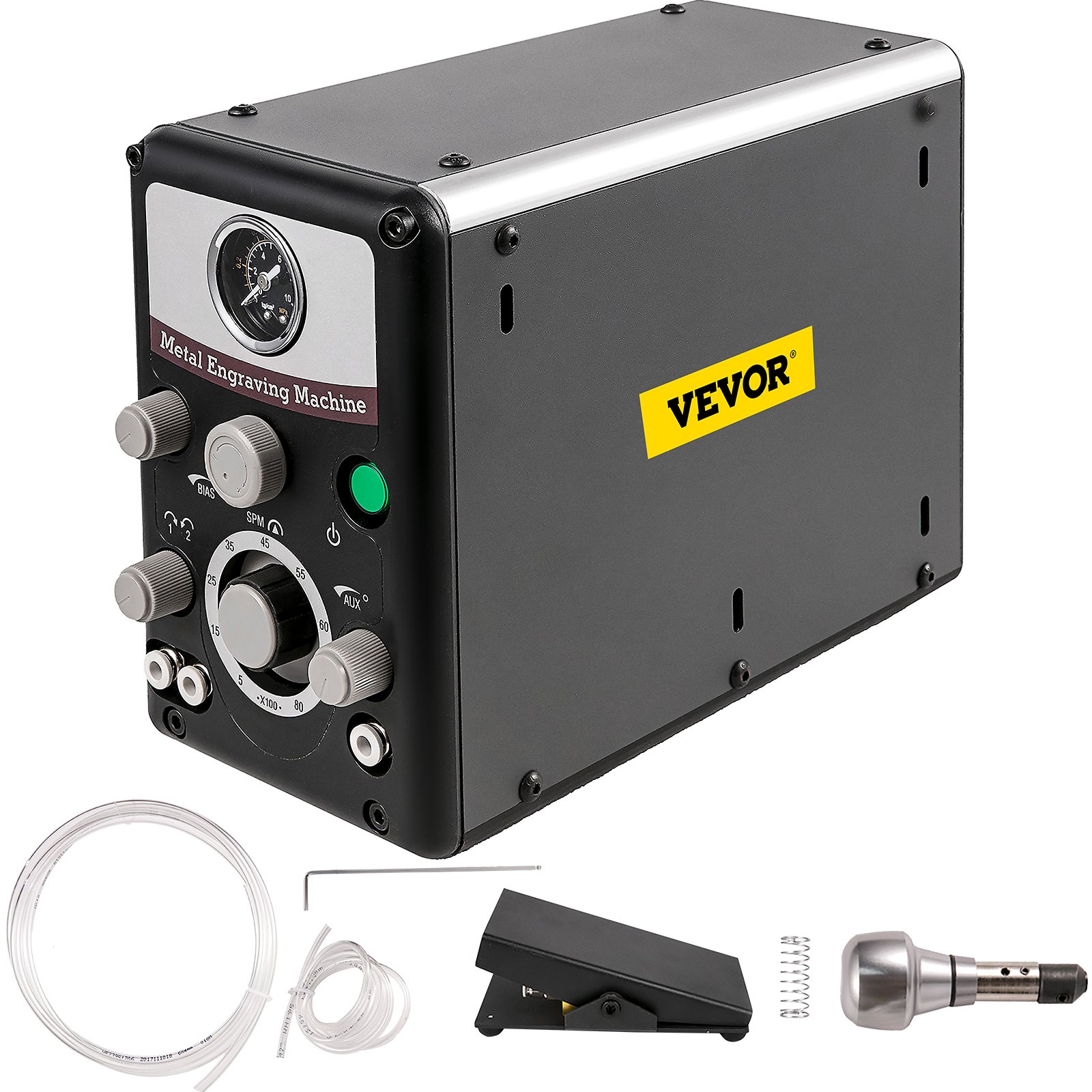 VEVOR Pneumatic Jewelry Engraver Machine 110V 60Hz Pneumatic Hand