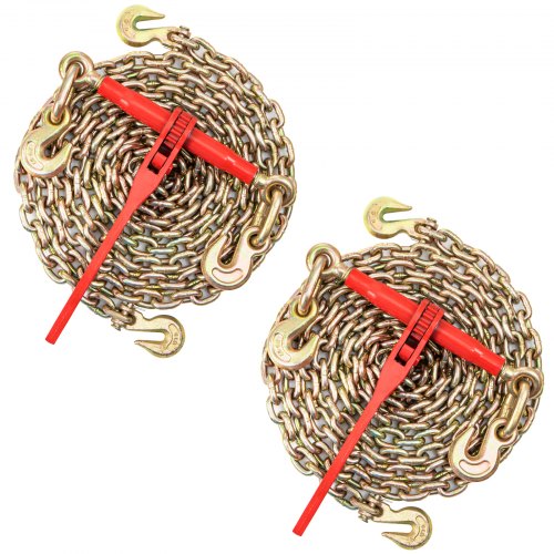 VEVOR Chain Load Binder, 5/16"3/8" Tie Down Kit w/ 8800LBS Working