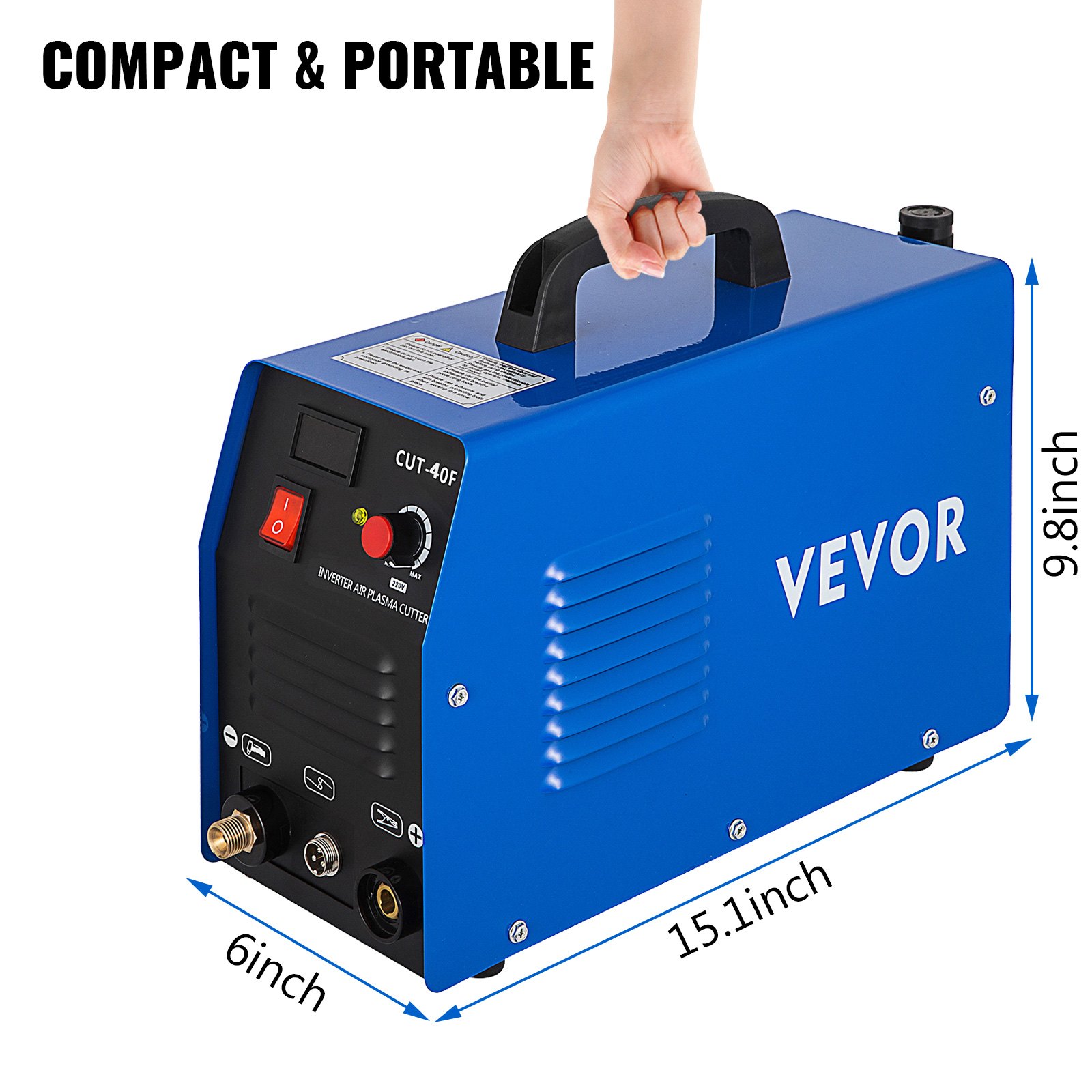 VEVOR Vevor Cut-40f Dc Inverter Air Plasma Cutter 40a Cutting Machine ...